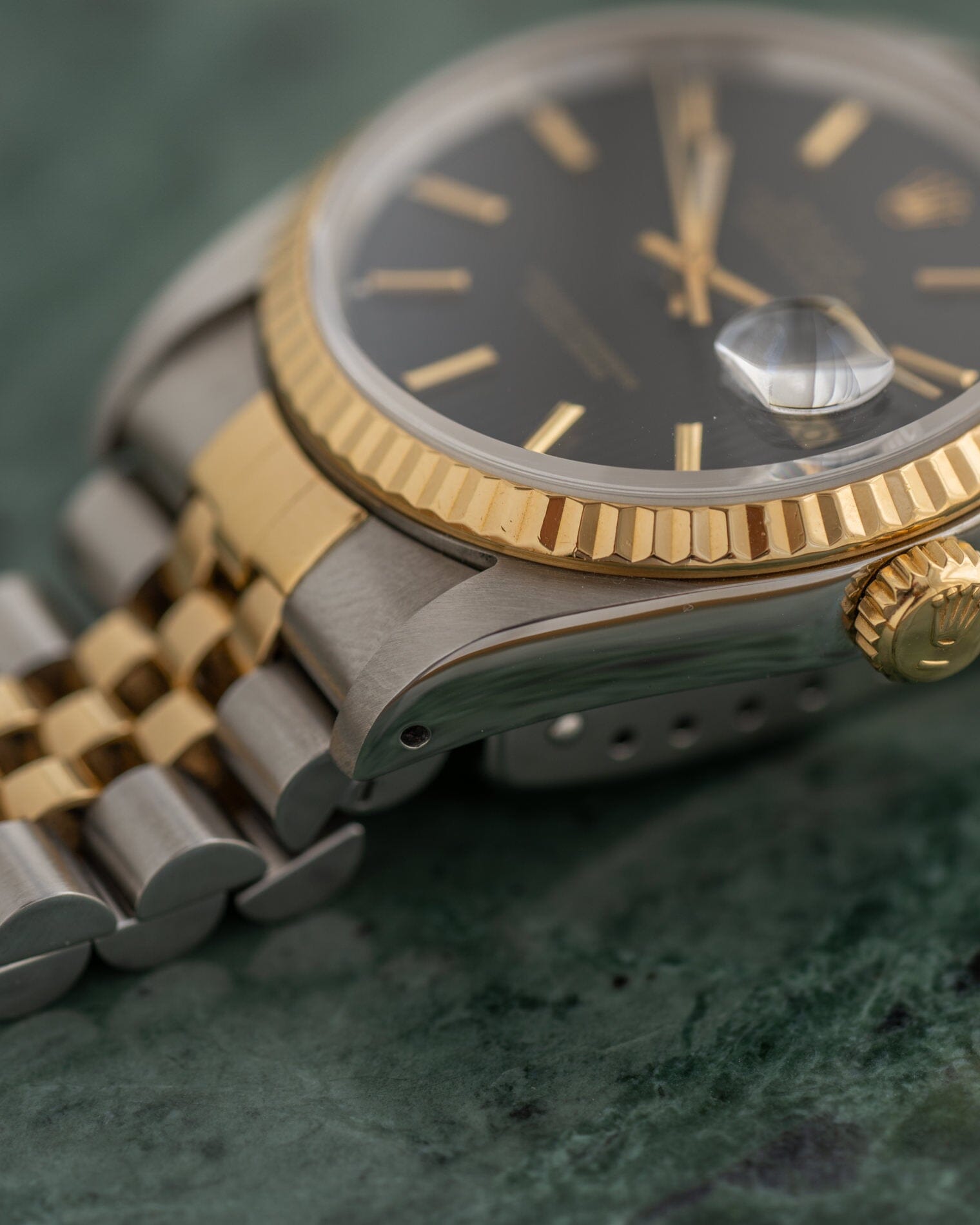 Rolex デイトジャスト 16233 ブラックタペストリーダイアル Watch ROLEX