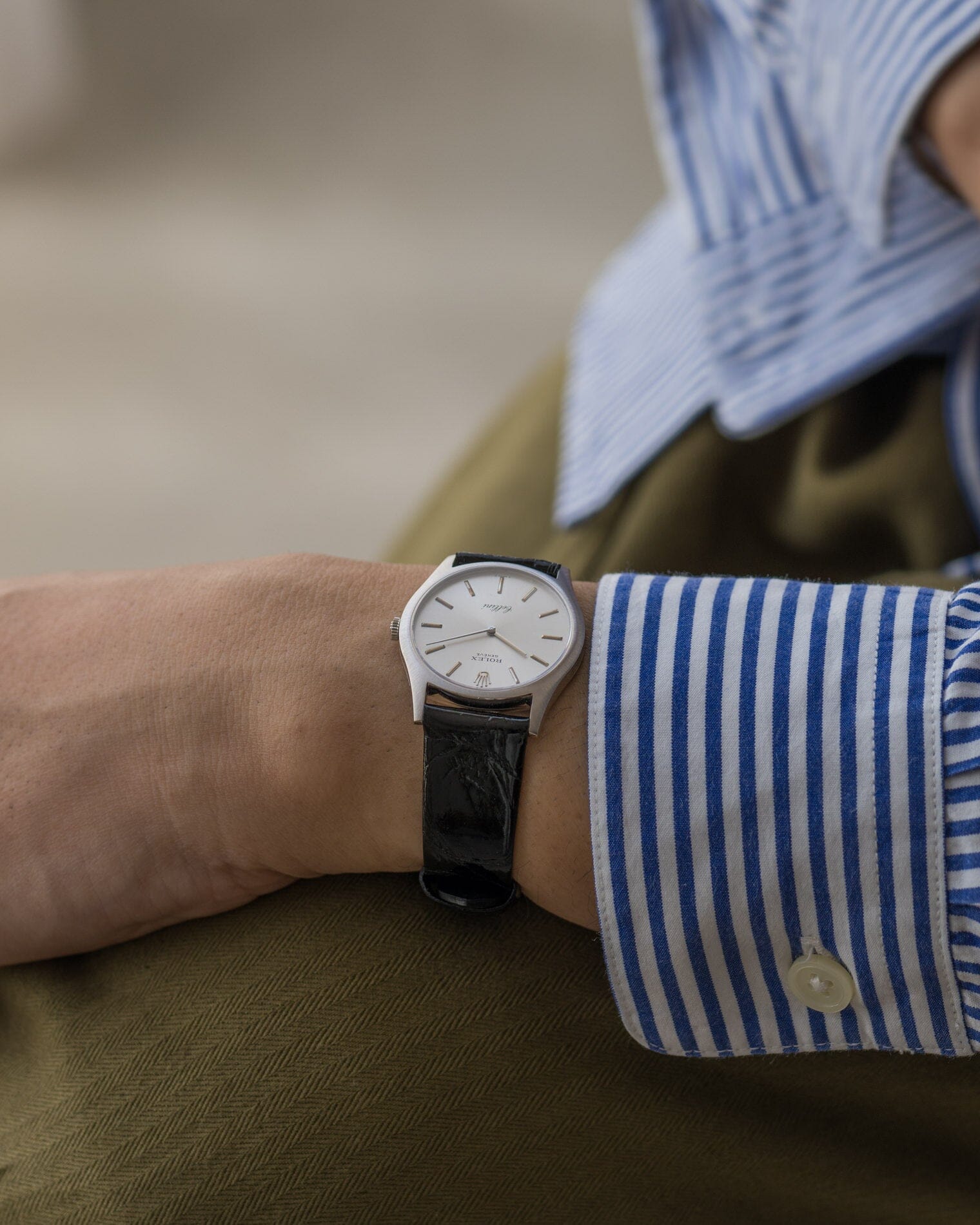 Rolex チェリーニ 3804 WG シルバーシグマダイアル 箱保証書付き Watch ROLEX