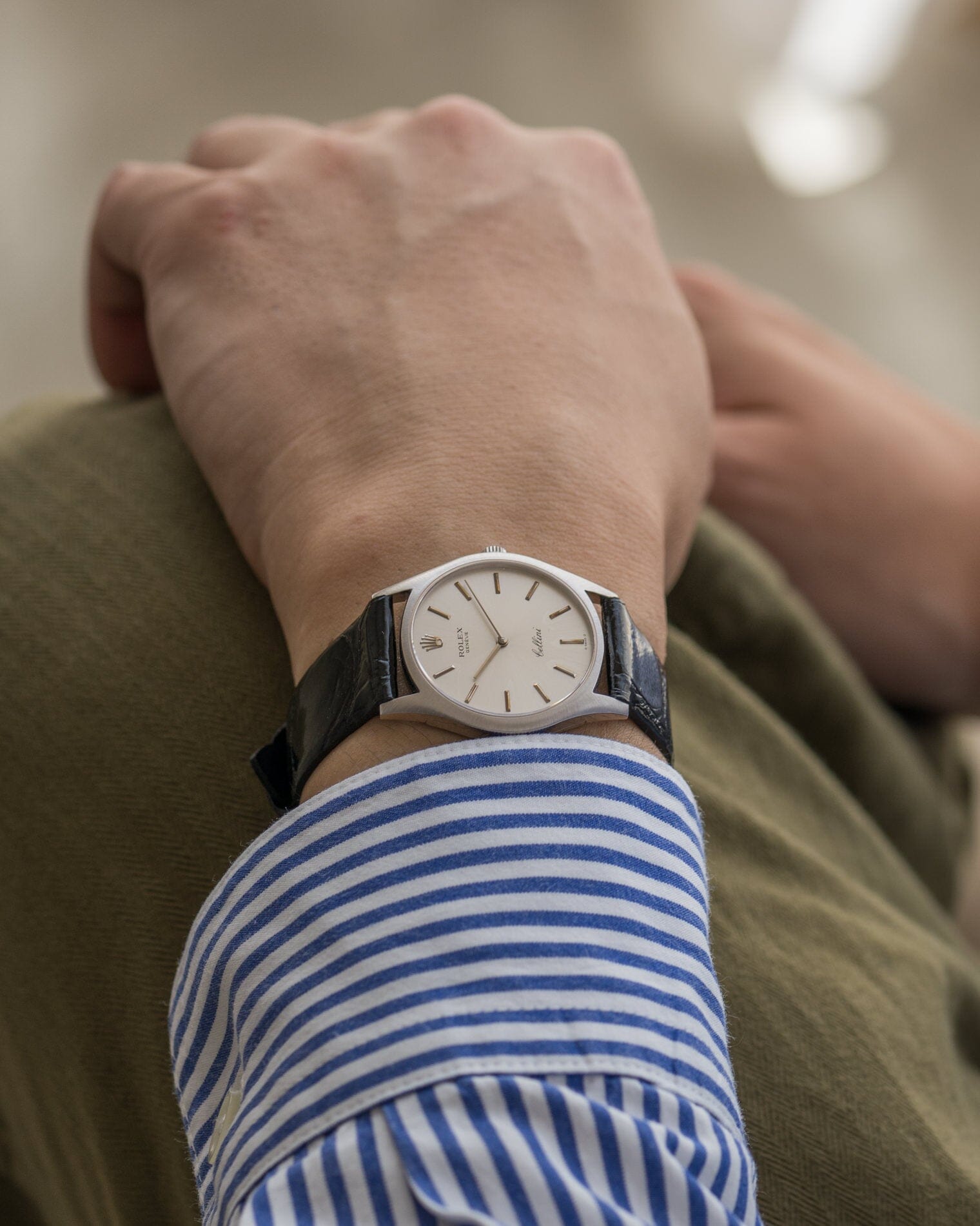 Rolex チェリーニ 3804 WG シルバーシグマダイアル 箱保証書付き Watch ROLEX