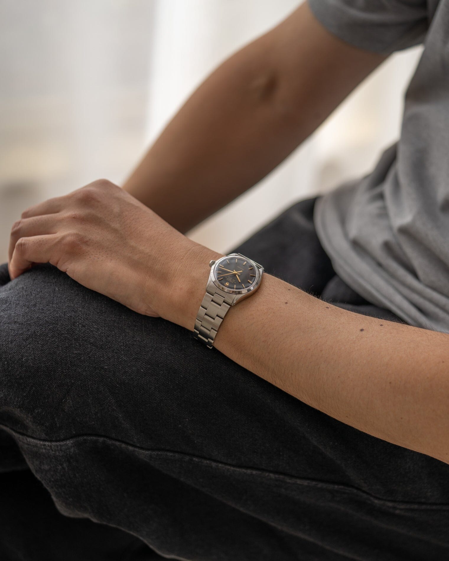 Rolex エアキング 5500 マットブラック Watch ROLEX