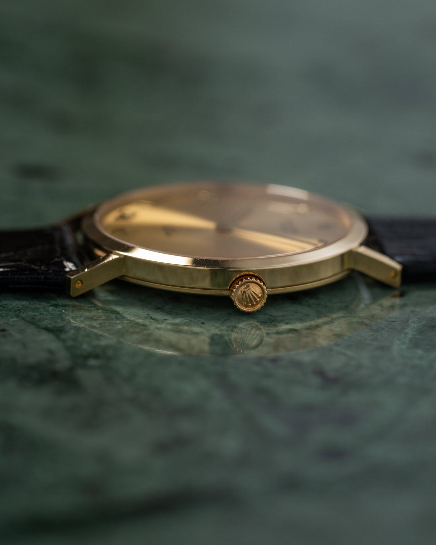 Rolex チェリーニ 4112 YG シャンパンローマン Watch ROLEX