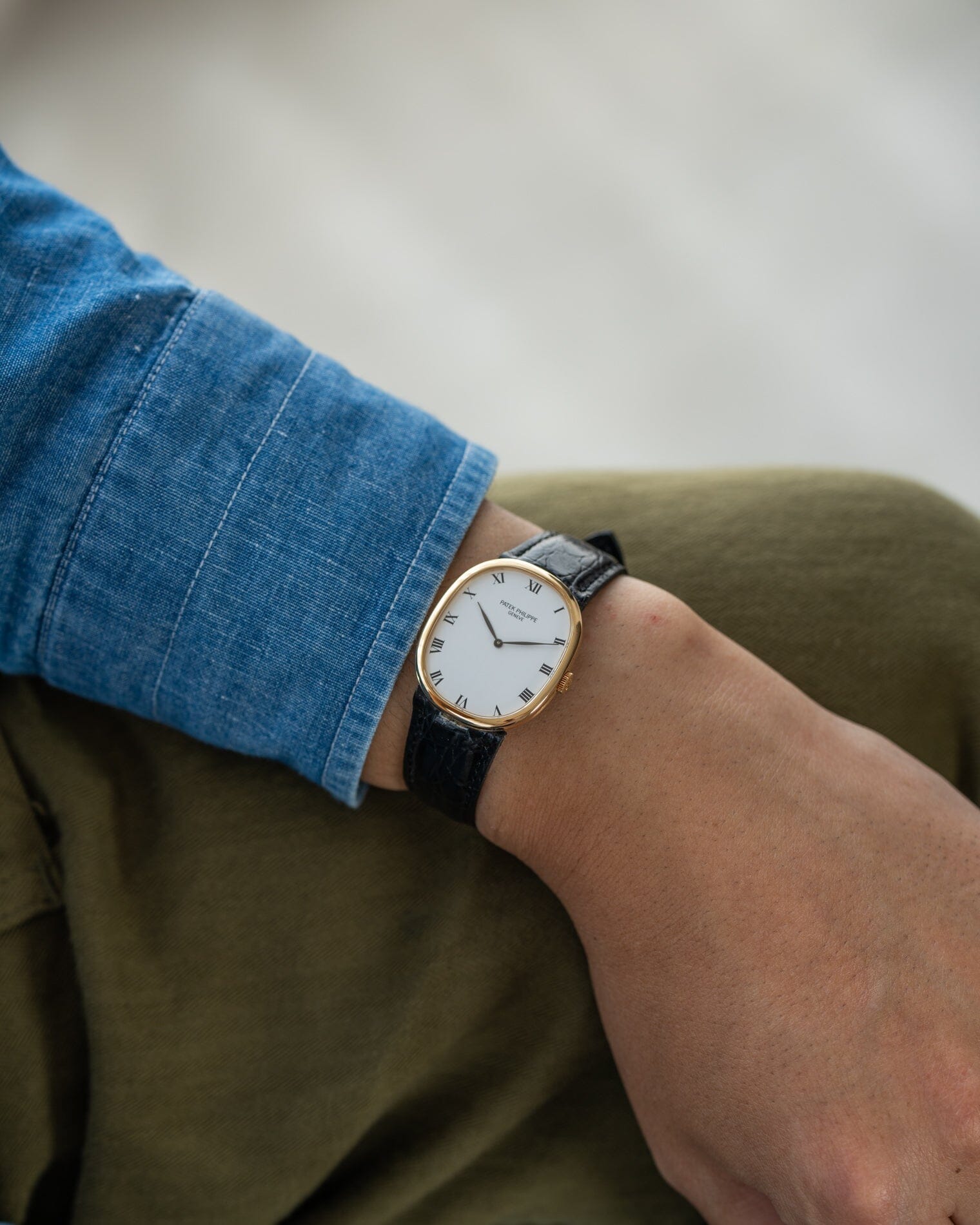 Patek Philippe ゴールデンエリプス 3848 YG ホワイトローマン Watch PATEK PHILIPPE
