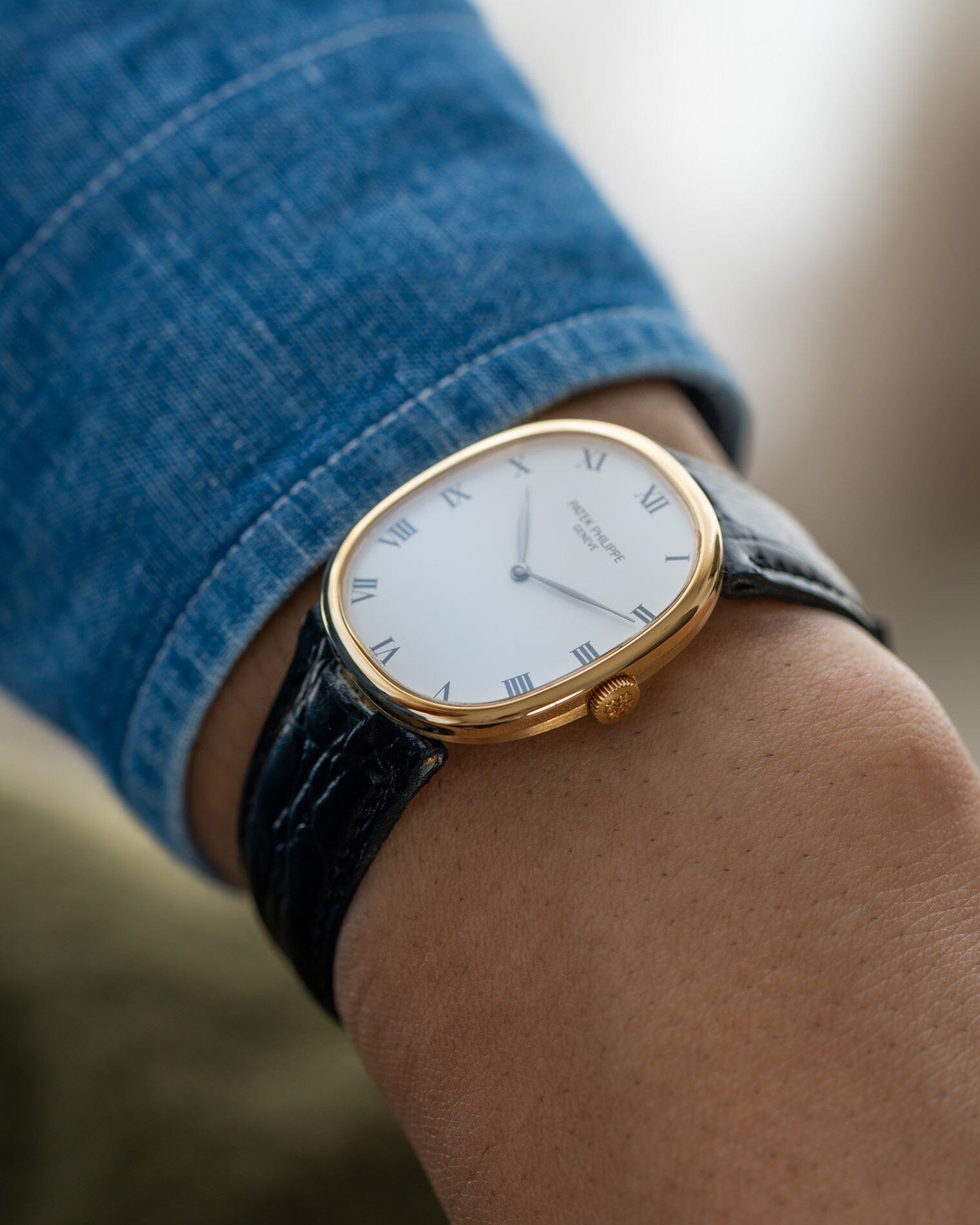 Patek Philippe ゴールデンエリプス 3848 YG ホワイトローマン Watch PATEK PHILIPPE