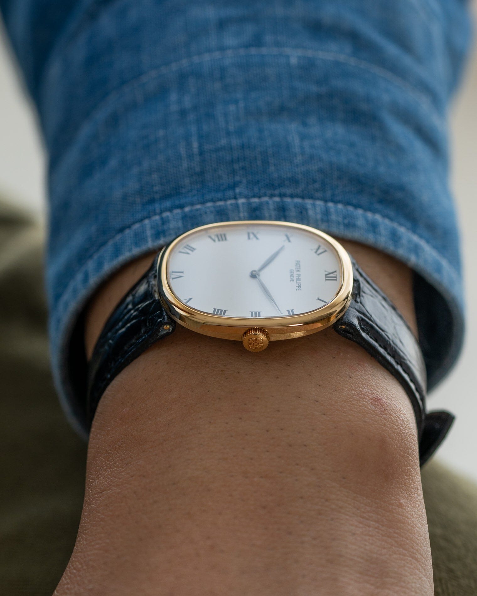 Patek Philippe ゴールデンエリプス 3848 YG ホワイトローマン Watch PATEK PHILIPPE