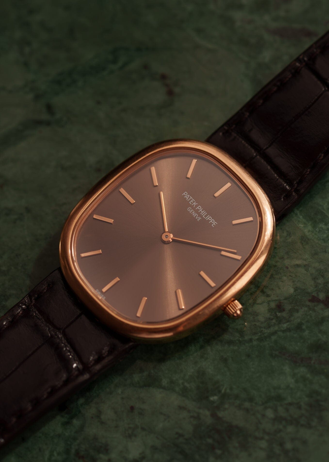Patek Philippe ゴールデンエリプス 3738 "Jumbo" 自動巻き PG ブラウンダイアル Watch PATEK PHILIPPE