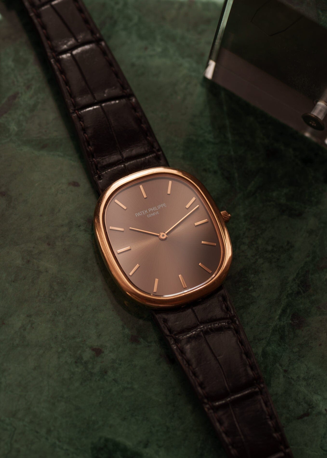 Patek Philippe ゴールデンエリプス 3738 "Jumbo" 自動巻き PG ブラウンダイアル Watch PATEK PHILIPPE