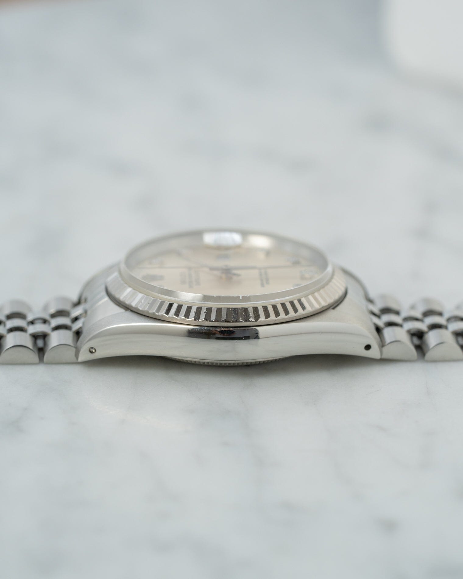 Rolex デイトジャスト 16234 シルバー ダイヤモンドダイアル Watch ROLEX