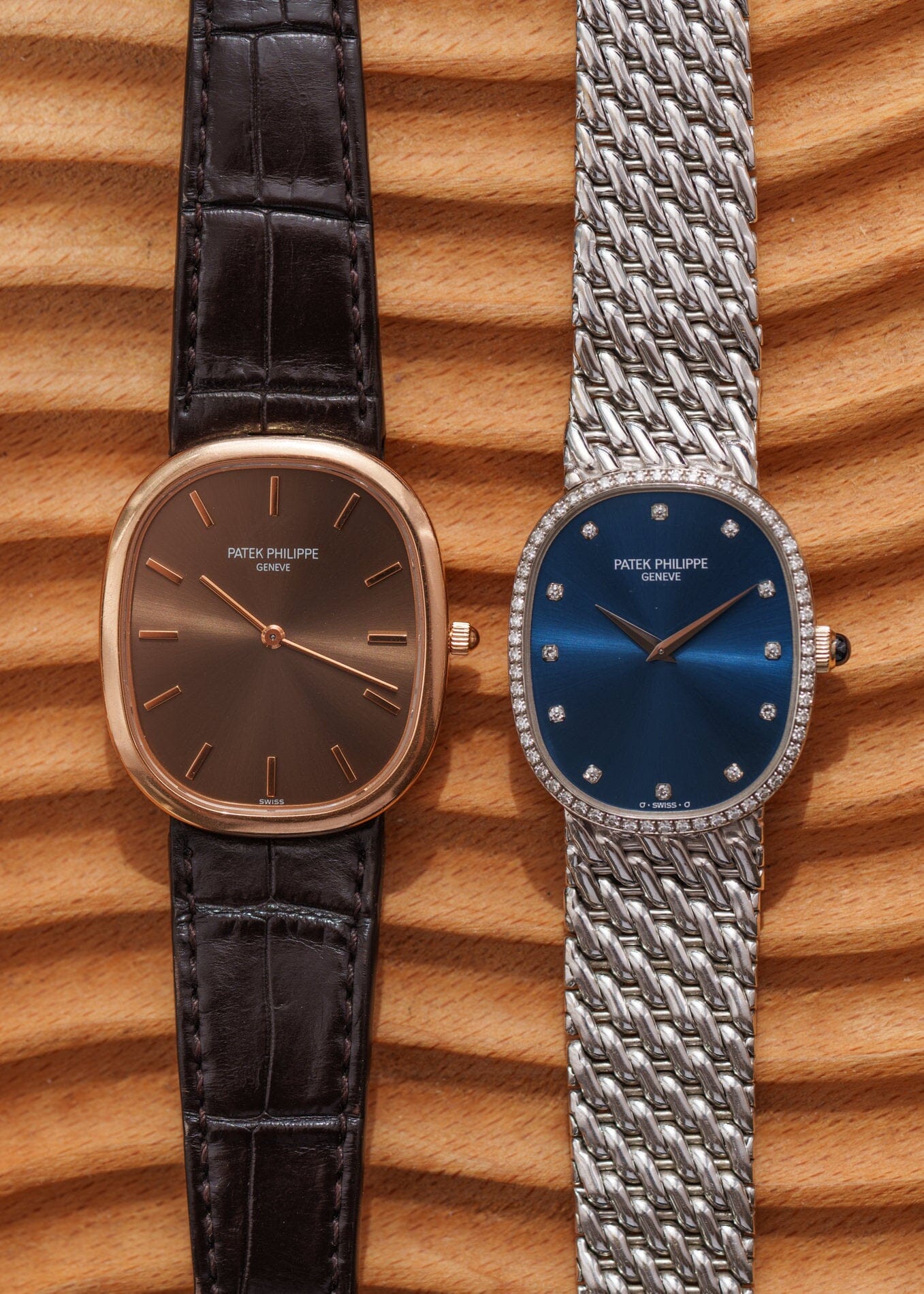 Patek Philippe ゴールデンエリプス 3738 "Jumbo" 自動巻き PG ブラウンダイアル Watch PATEK PHILIPPE
