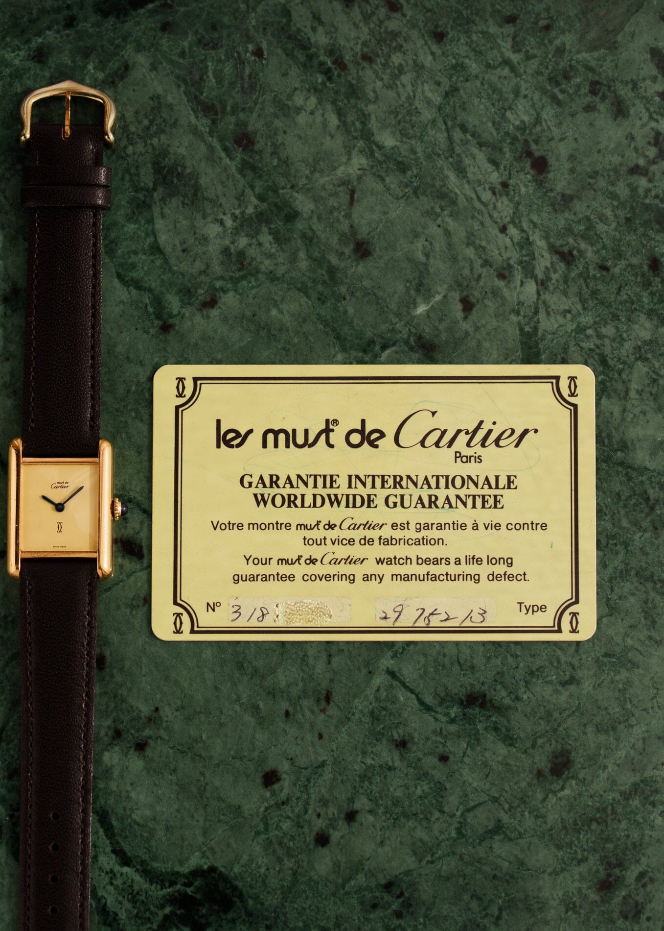 カルティエ マストタンク SM アイボリー 手巻き Watch CARTIER