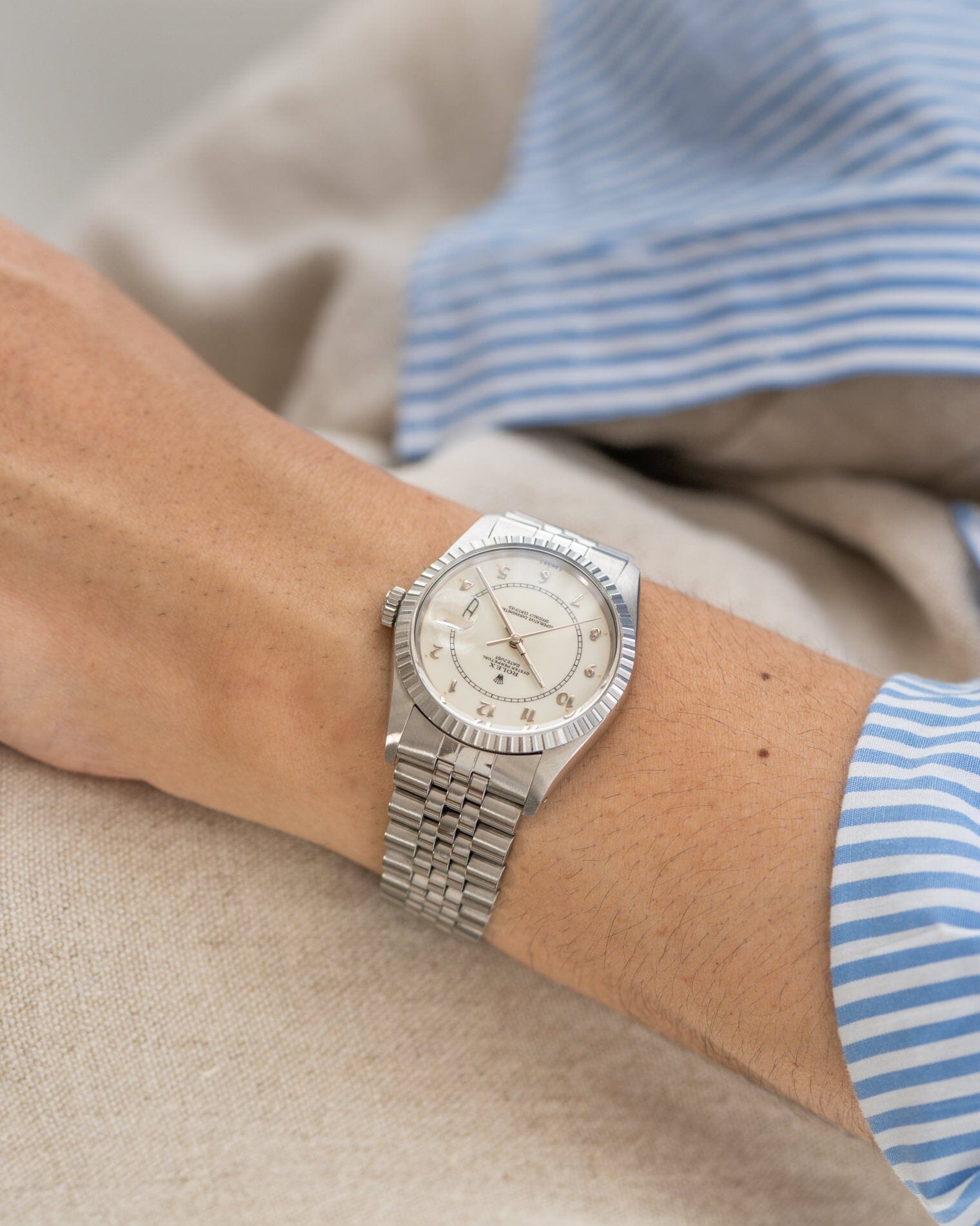 Rolex デイトジャスト 16030 ホワイトボイラーゲージ Watch ROLEX