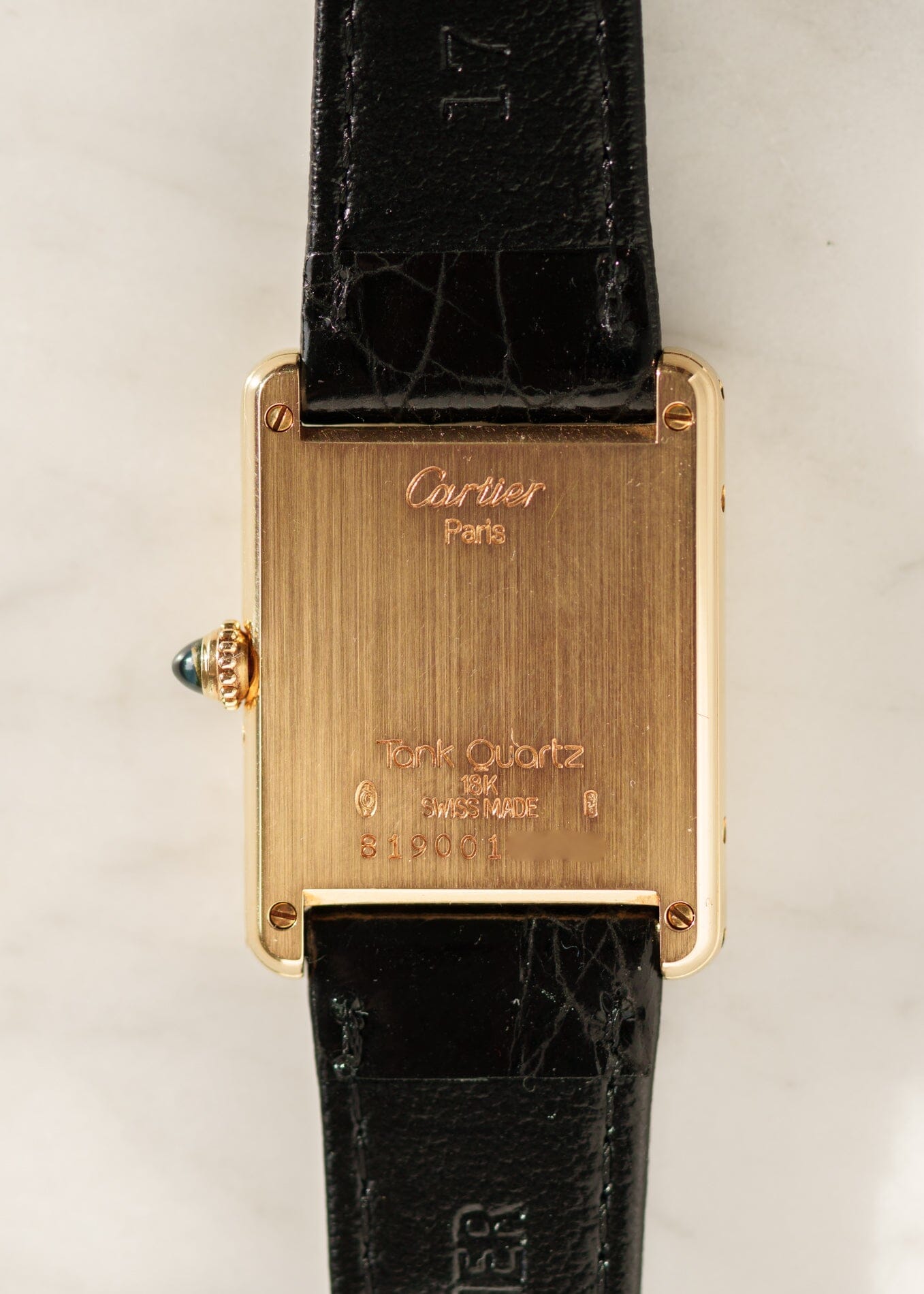 Cartier タンク ルイ カルティエ LM 81900 YG ムーンフェイズ Watch CARTIER