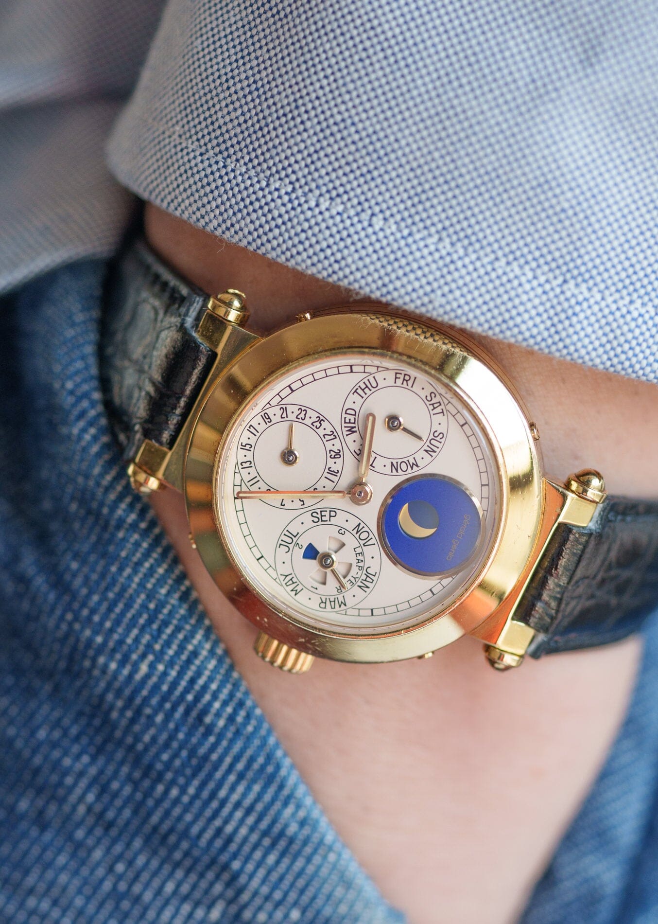 Gerald Genta パーペチュアルカレンダー "La 19" G3144.7 YG Watch GERALD GENTA