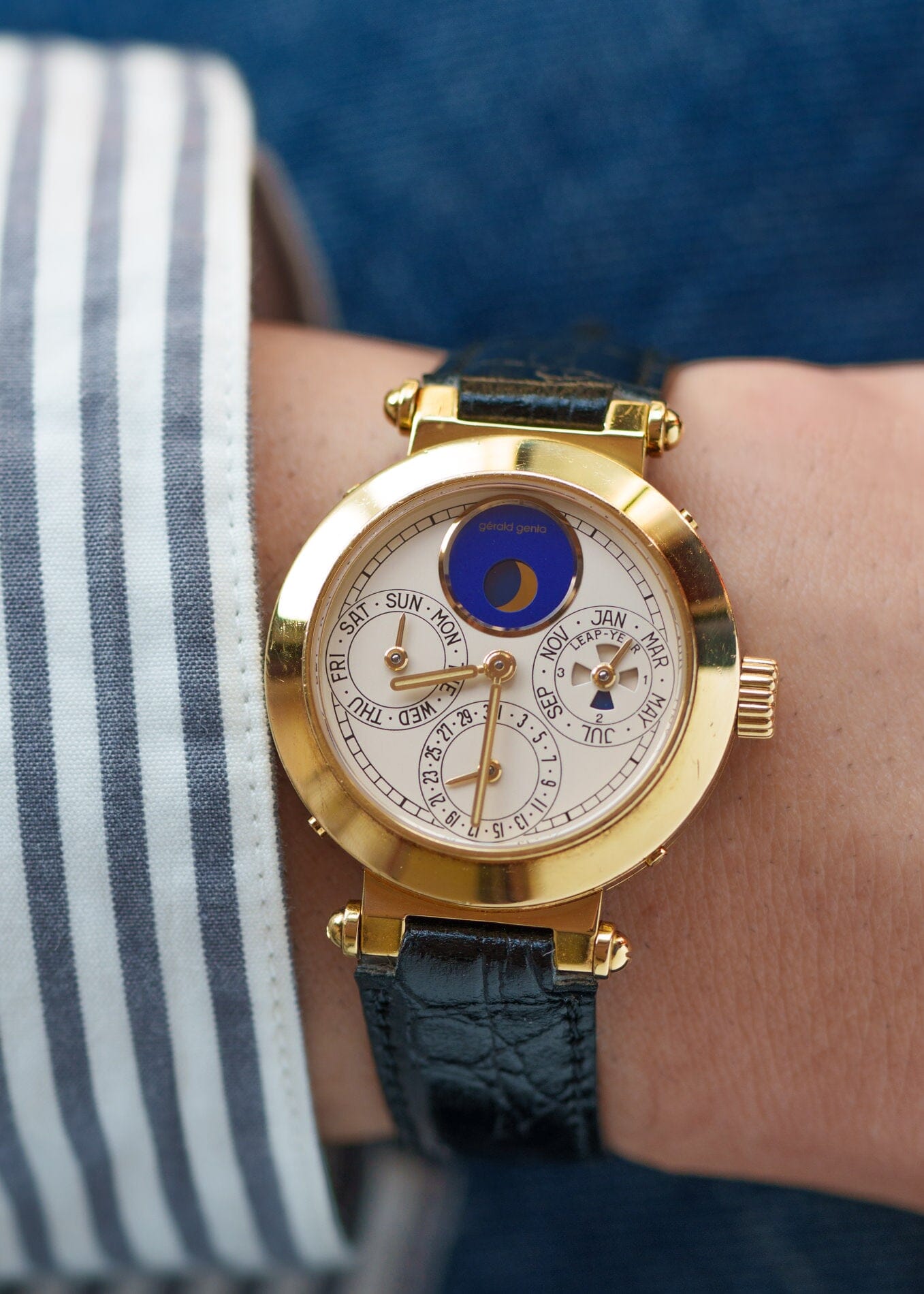 Gerald Genta パーペチュアルカレンダー "Cal.FP71" G3144.7 YG Watch GERALD GENTA