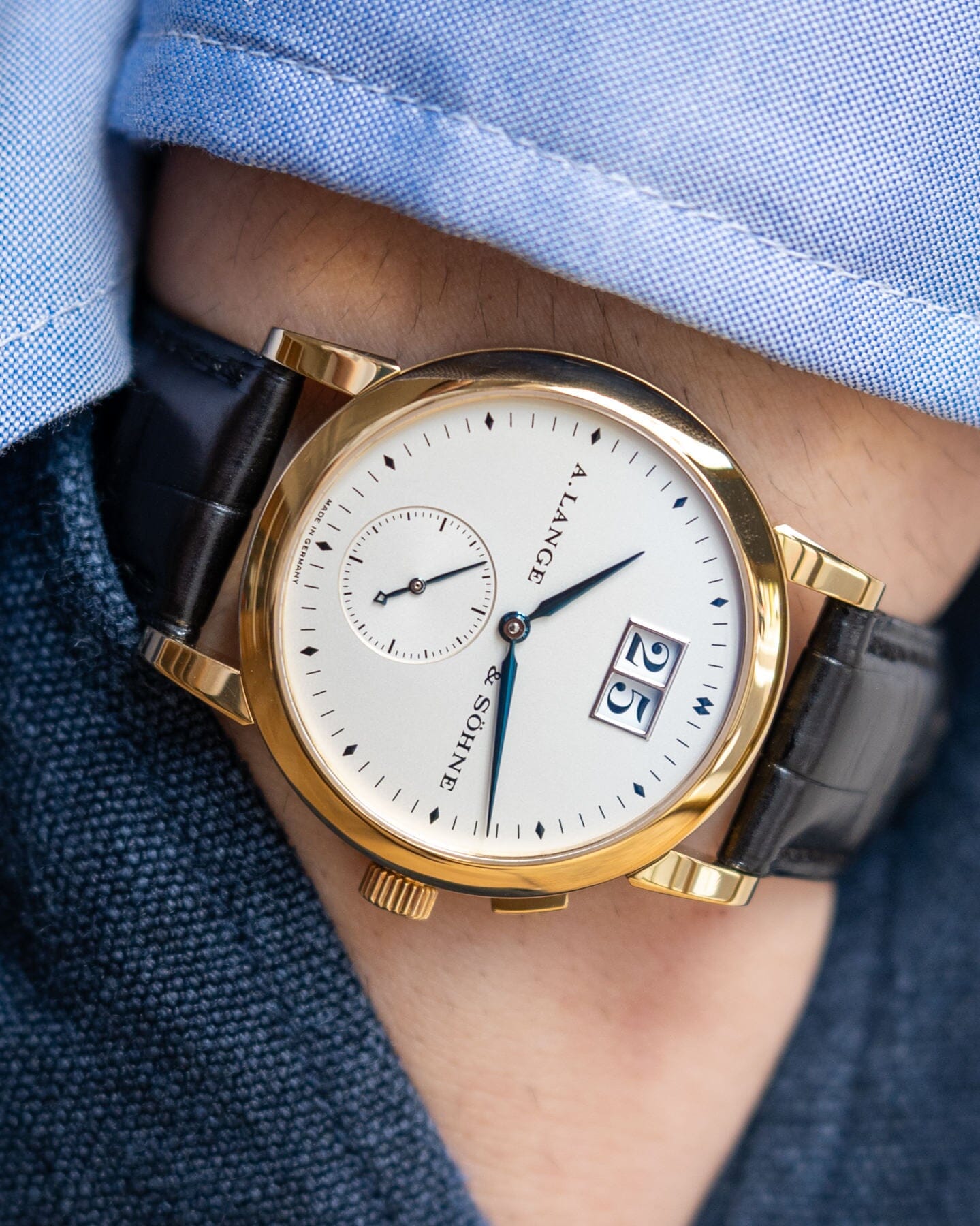 A. Lange & Söhne サクソニア 105.022 YG 箱保証書付き Watch A. LANGE & SOHNE