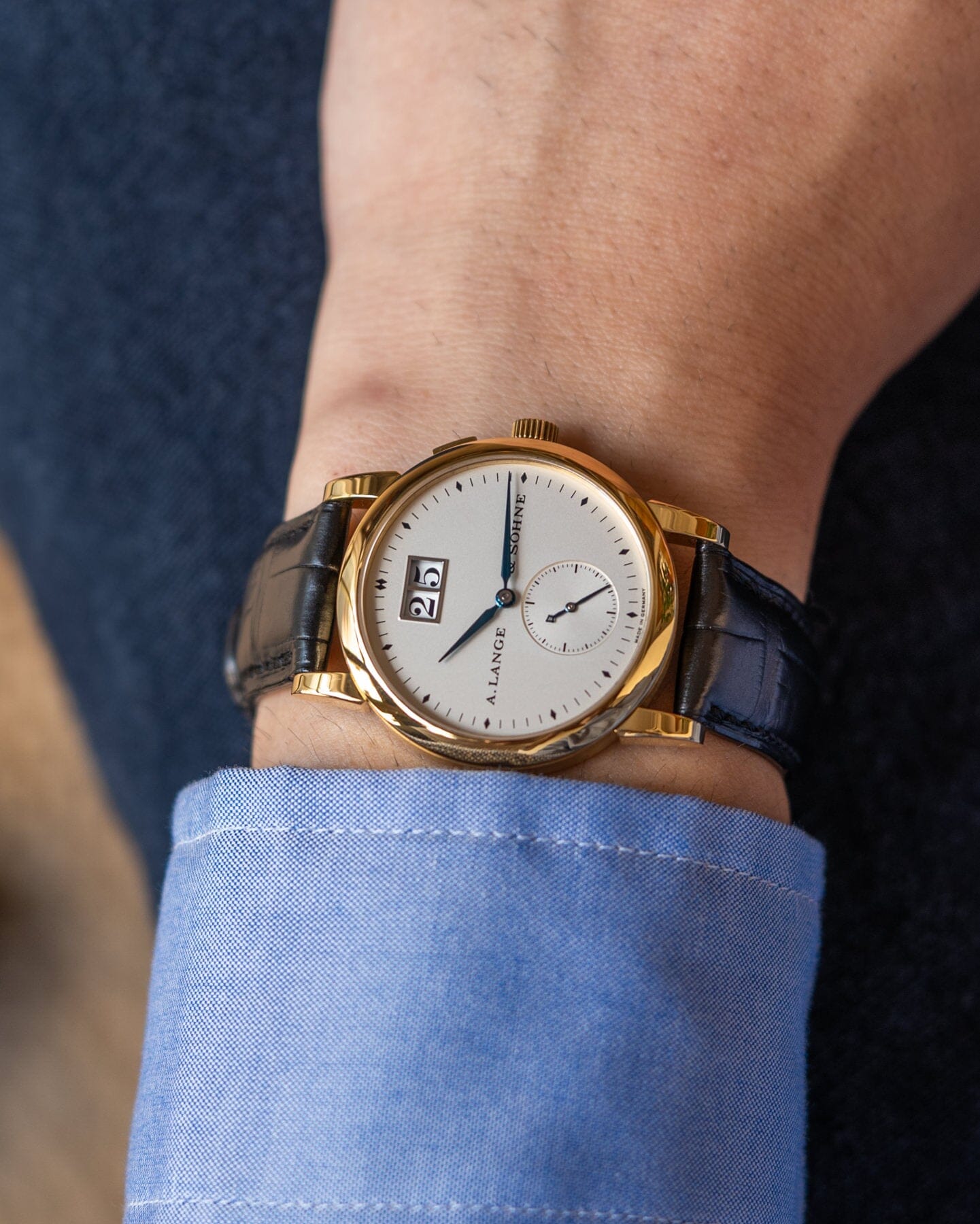 A. Lange & Söhne サクソニア 105.022 YG 箱保証書付き Watch A. LANGE & SOHNE