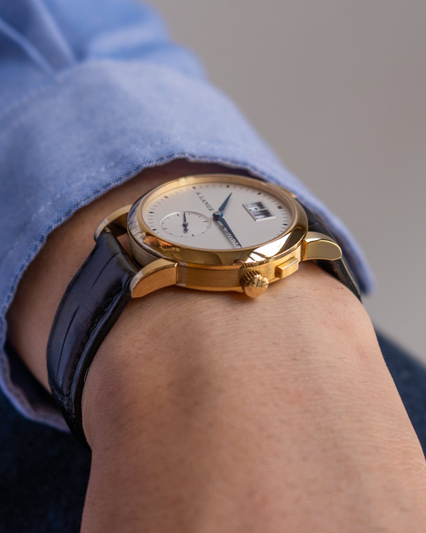 A. Lange & Söhne サクソニア 105.022 YG 箱保証書付き Watch A. LANGE & SOHNE