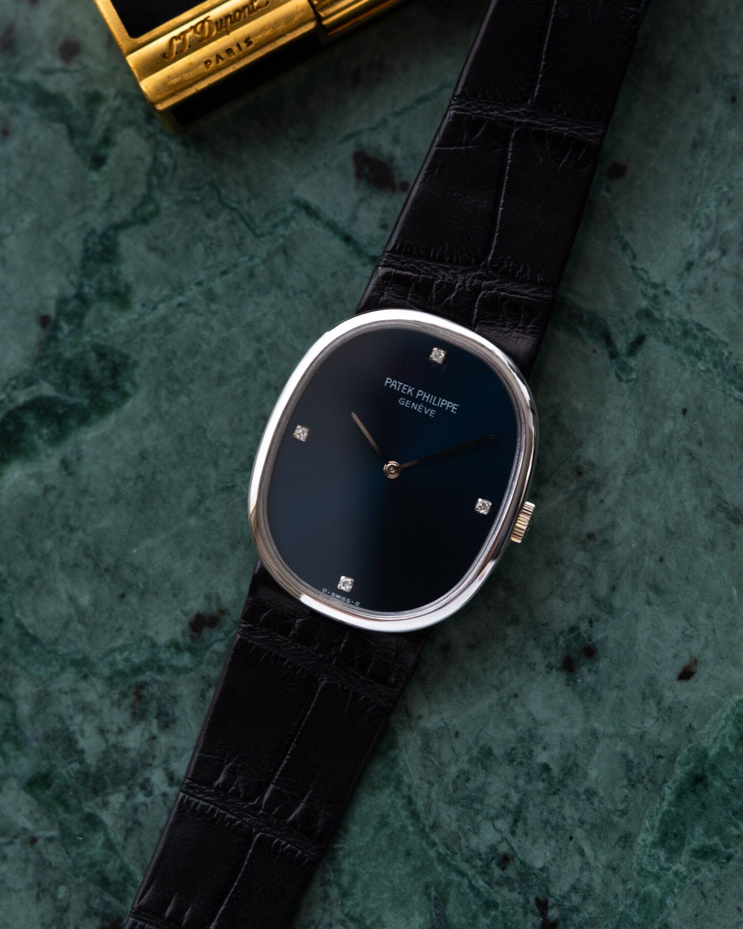 Patek Philippe ゴールデンエリプス 3848 WG ブルーダイヤモンドダイアル Watch PATEK PHILIPPE