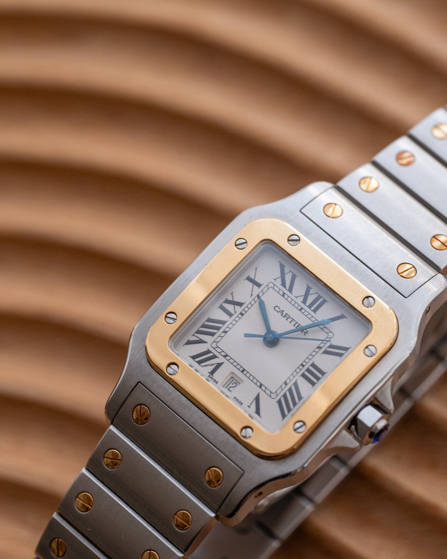 Cartier サントス ガルベ LM アイボリーローマン 新型 箱保証書付 Watch CARTIER