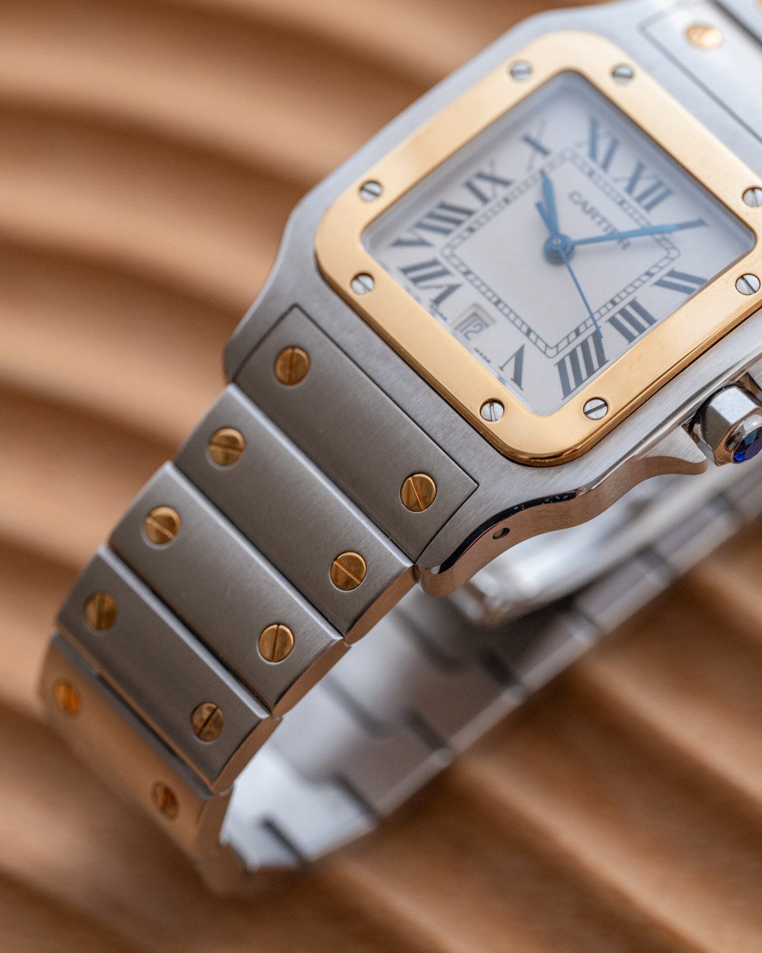 Cartier サントス ガルベ LM アイボリーローマン 新型 箱保証書付 Watch CARTIER