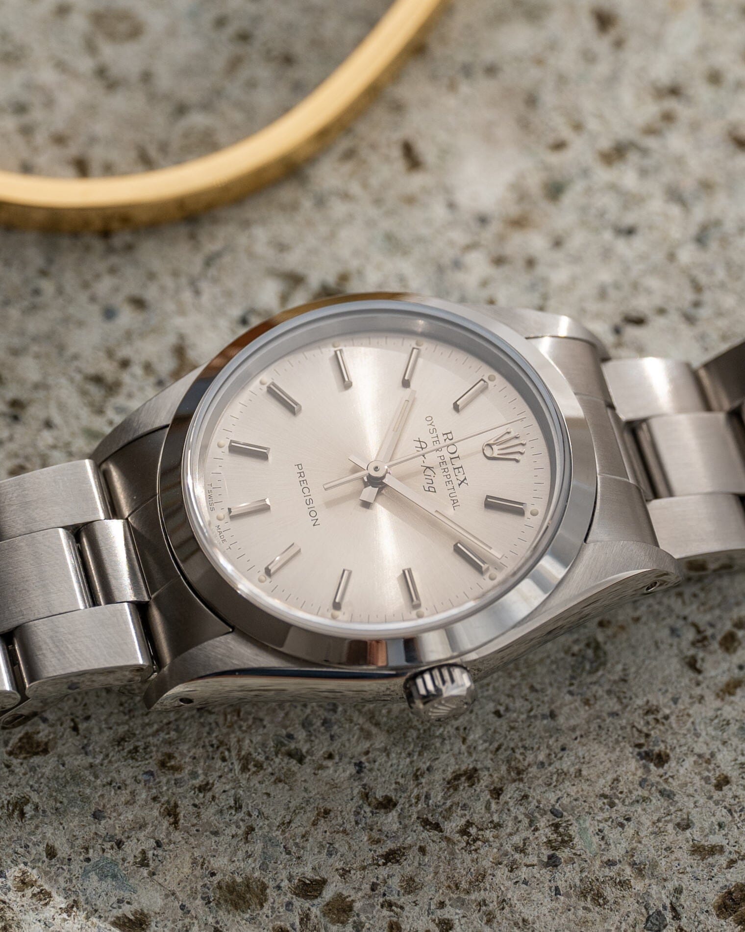 Rolex エアキング 14000 シルバーダイアル 国際サービス保証書付き Watch ROLEX