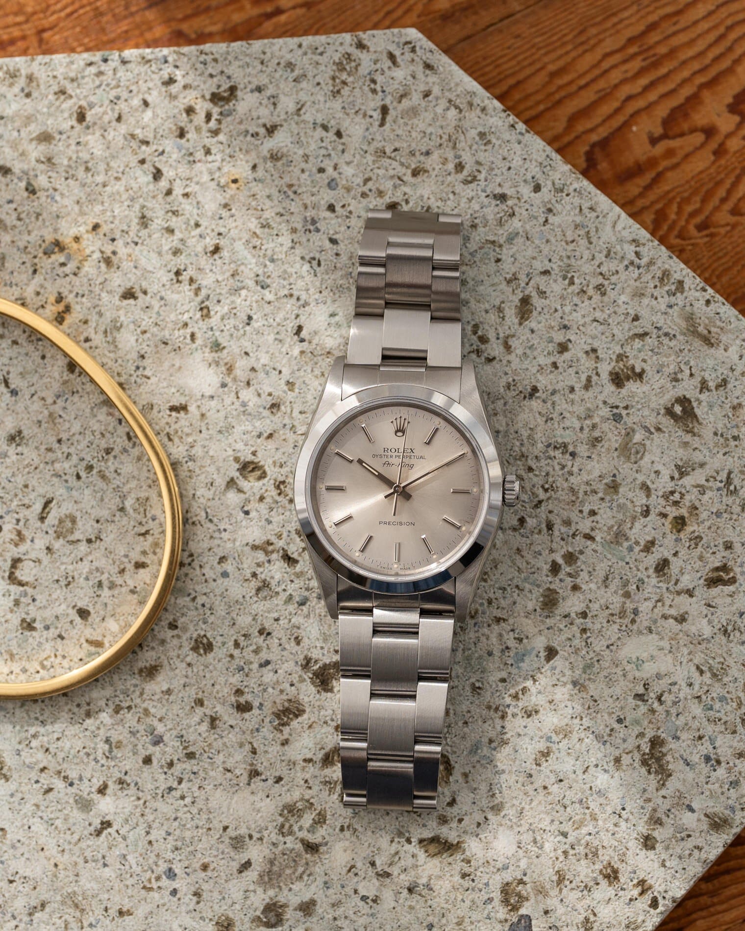 Rolex エアキング 14000 シルバーダイアル 国際サービス保証書付き Watch ROLEX
