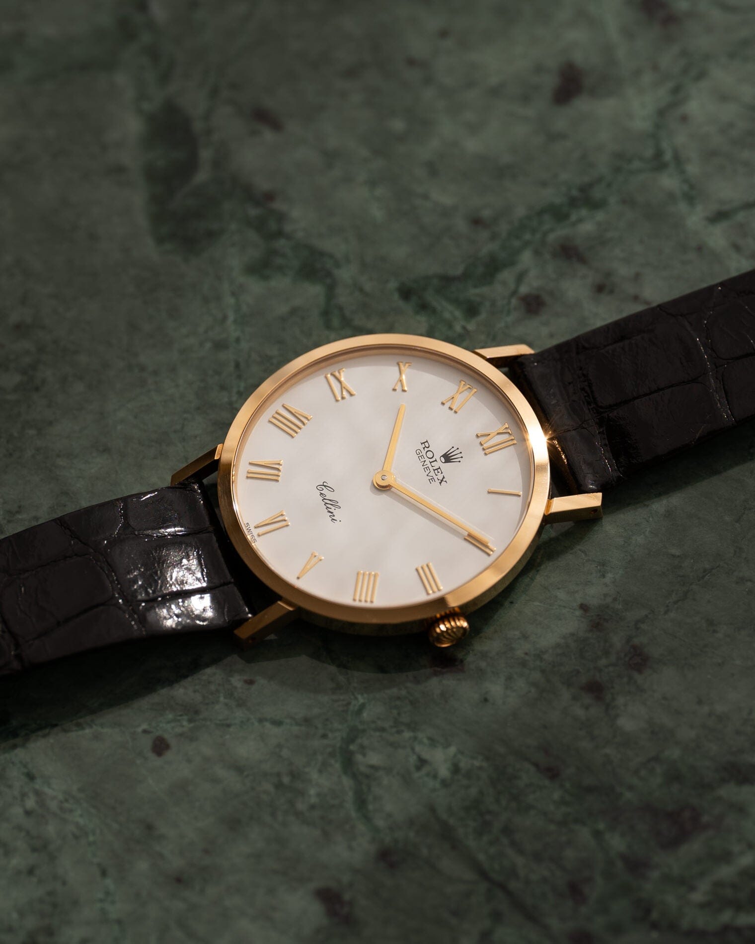 Rolex チェリーニ 4112 YG ホワイトローマン フルセット Watch ROLEX