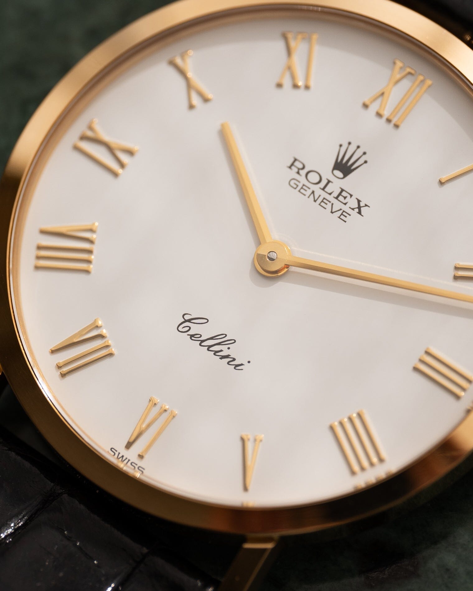 Rolex チェリーニ 4112 YG ホワイトローマン フルセット Watch ROLEX