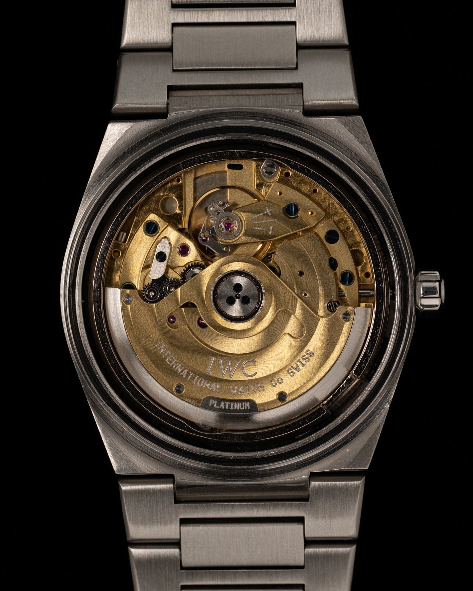 IWC インヂュニア 3521 ブラック 保証書付き Watch IWC