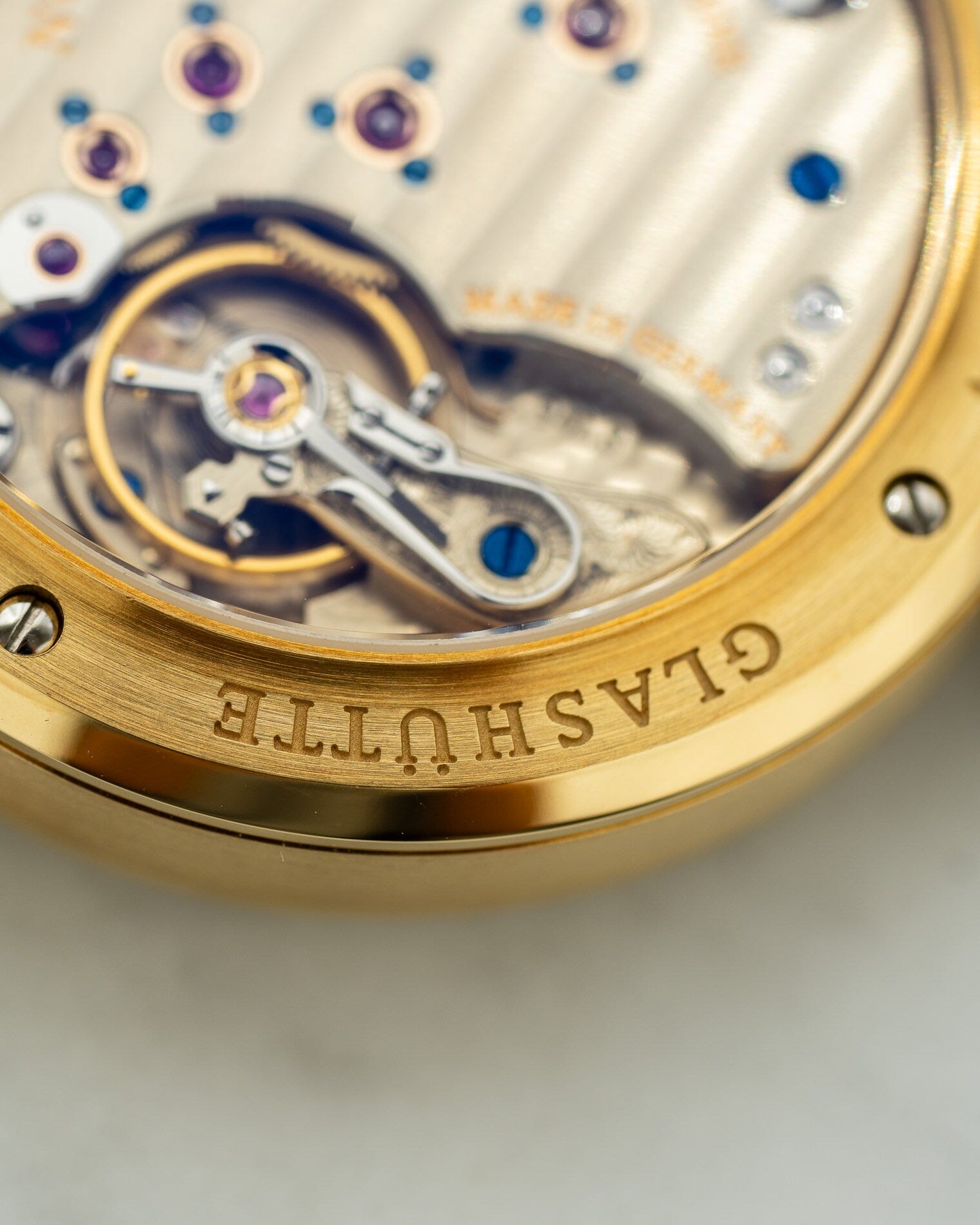 A. Lange & Söhne サクソニア 105.022 YG 箱保証書付き Watch A. LANGE & SOHNE