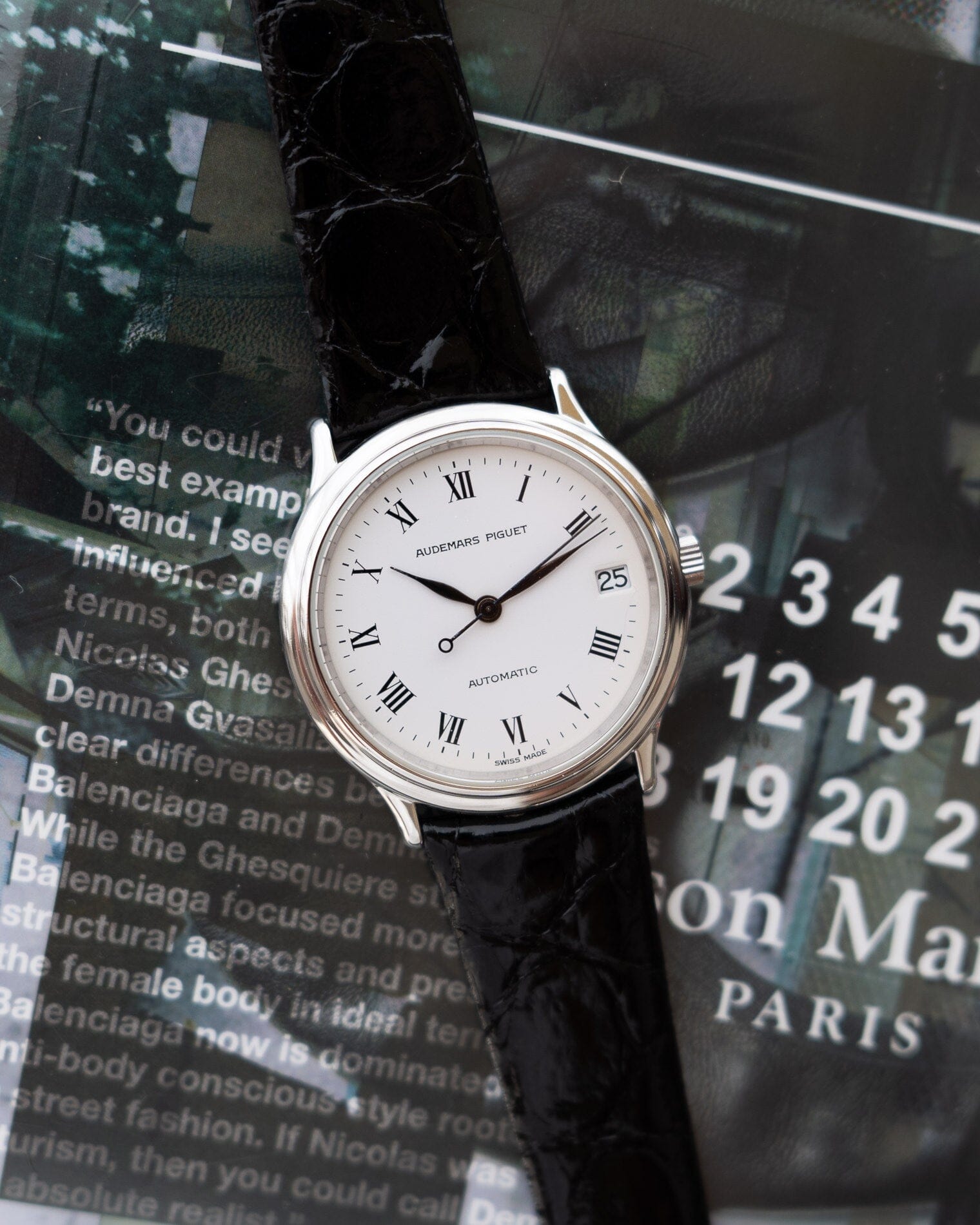 Audemars Piguet ラウンド 14406 PT ホワイトローマン Watch AUDEMARS PIGUET