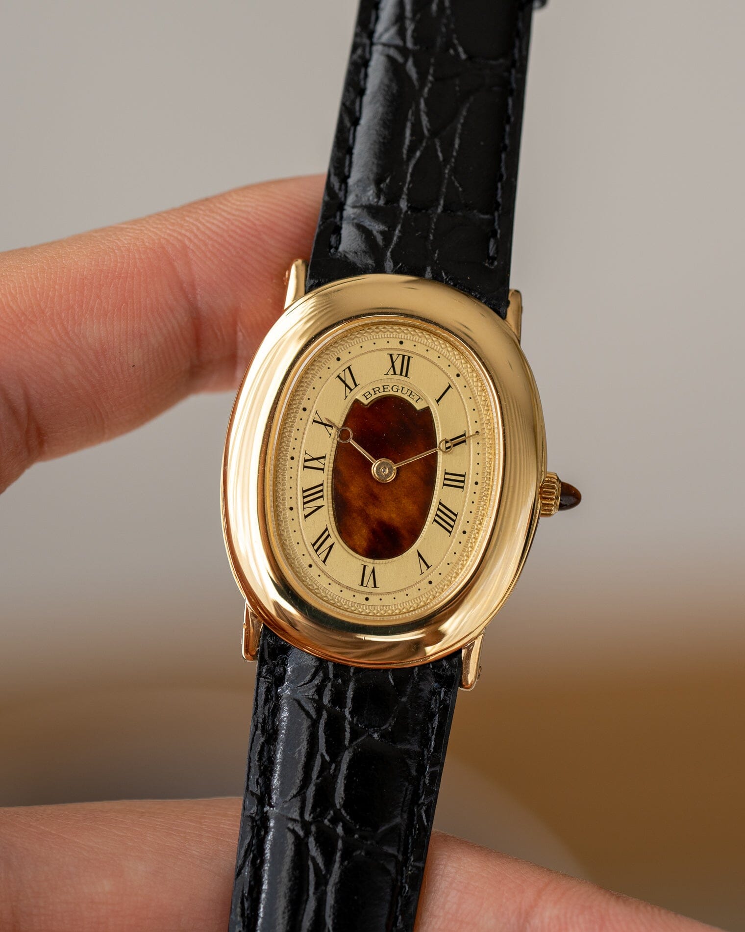 Breguet オーバル 7070 YG シャンパン べっ甲ダイアル Watch BREGUET