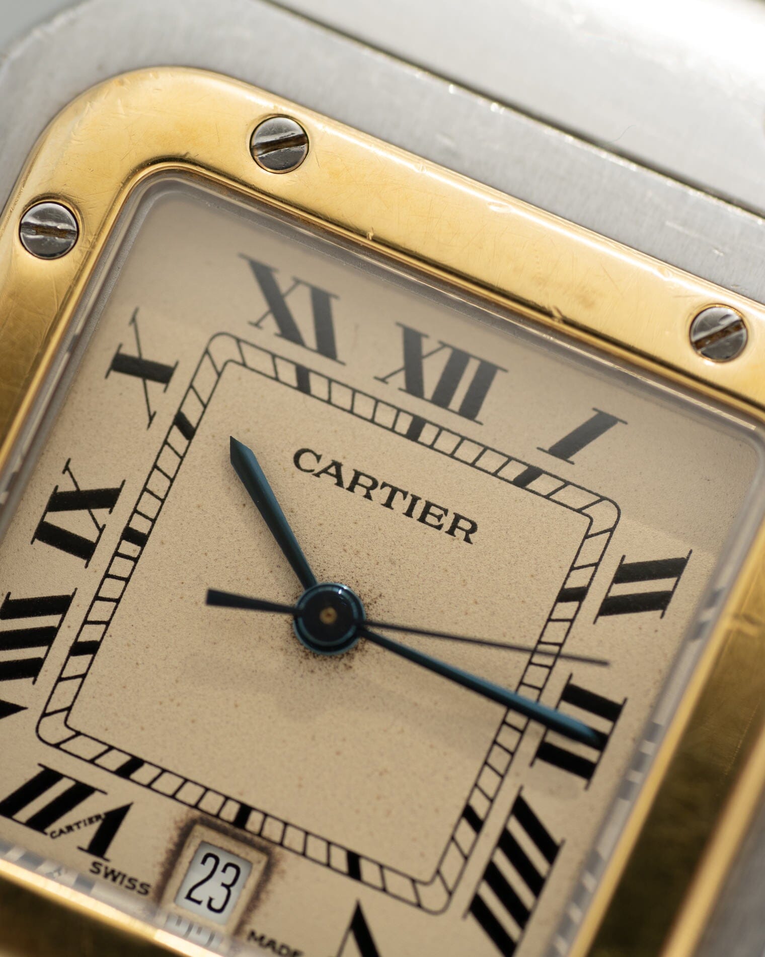 Cartier サントス ガルベ LM アイボリーローマン Watch CARTIER