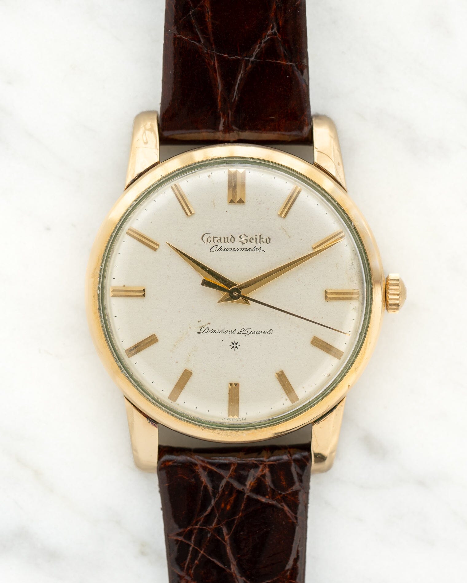 GRAND SEIKO FIRST J14070 彫り文字盤 最初期 Watch SEIKO