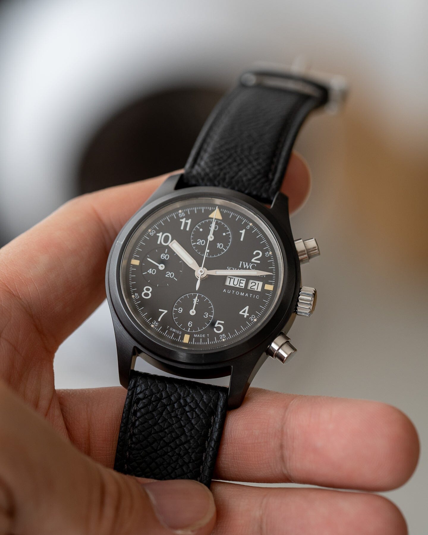 IWC Flieger Chronograph 3705 Black Ceramic Watch IWC