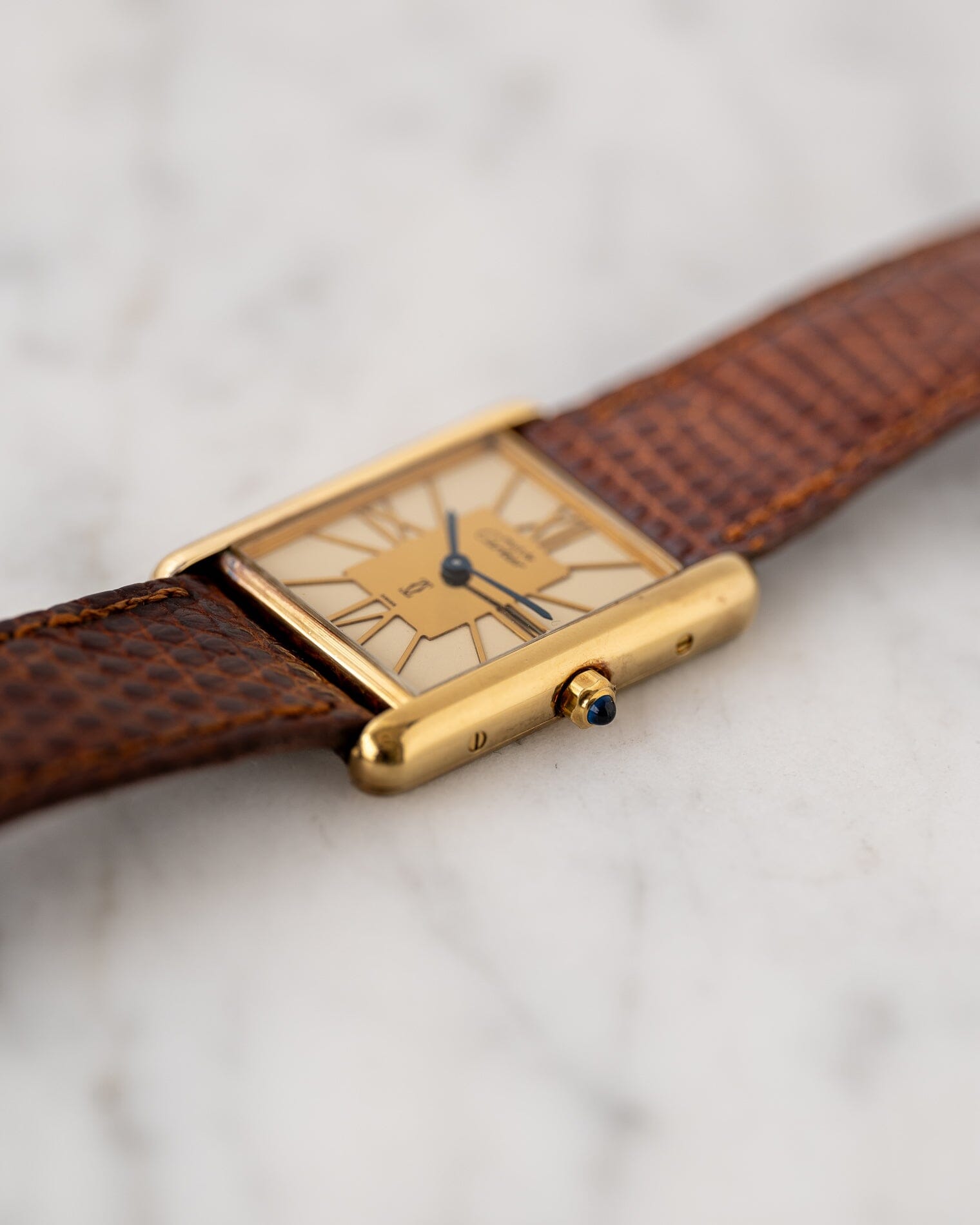 must de Cartier Tank Big Roman Dial Watch CARTIER