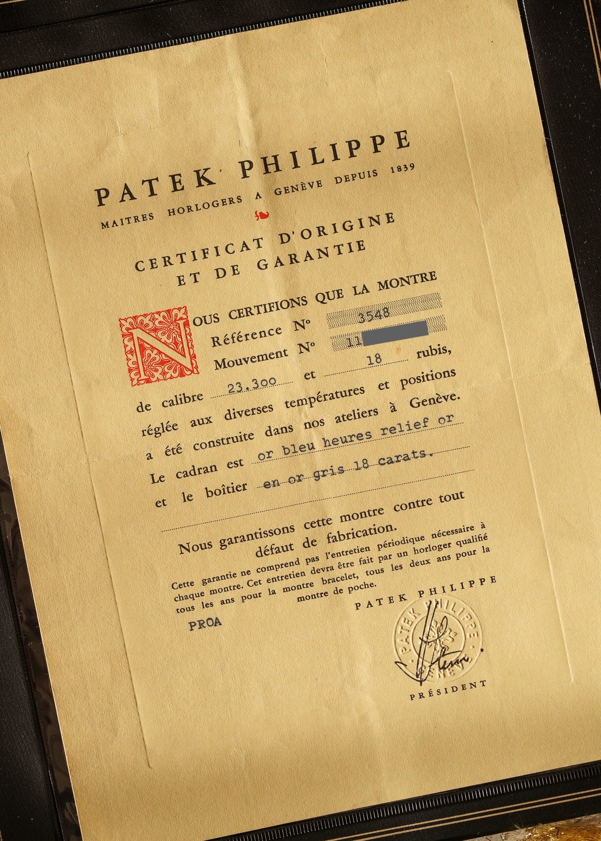 Patek Philippe ゴールデンエリプス 3548 WG ブルーダイアル 箱保証書付き Watch PATEK PHILIPPE