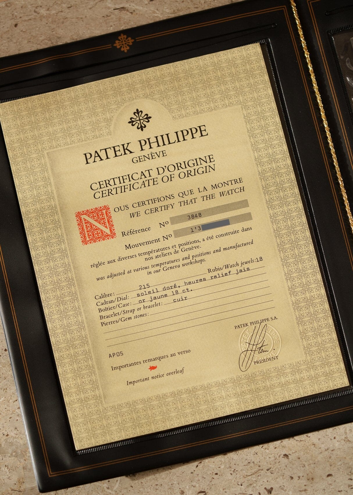 Patek Philippe ゴールデンエリプス 3848 YG ブラウンダイアル 箱保証書付き Watch PATEK PHILIPPE