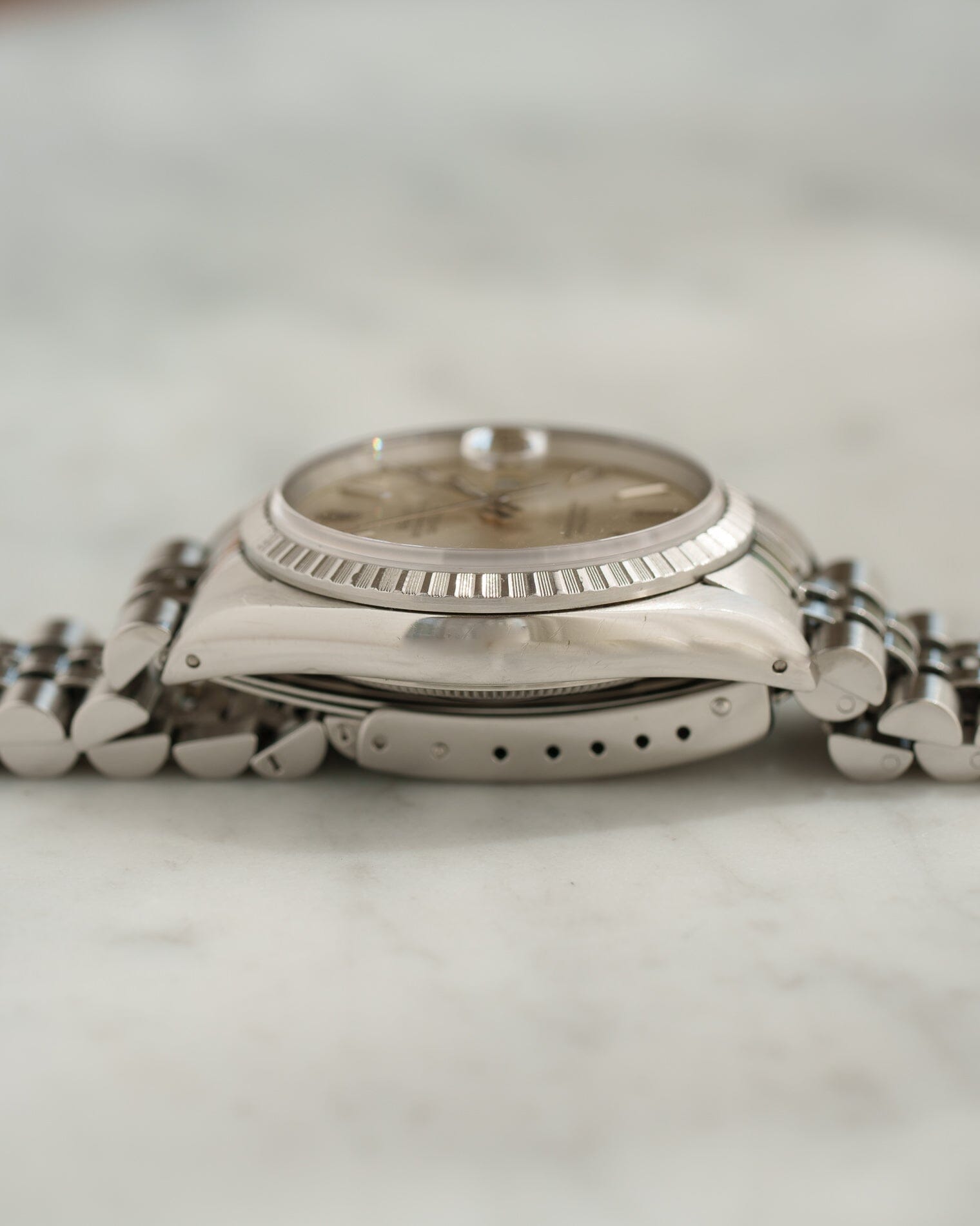 ロレックス デイトジャスト 16220 シルバーダイアル 保証書 国際サービス保証書付き Watch ROLEX