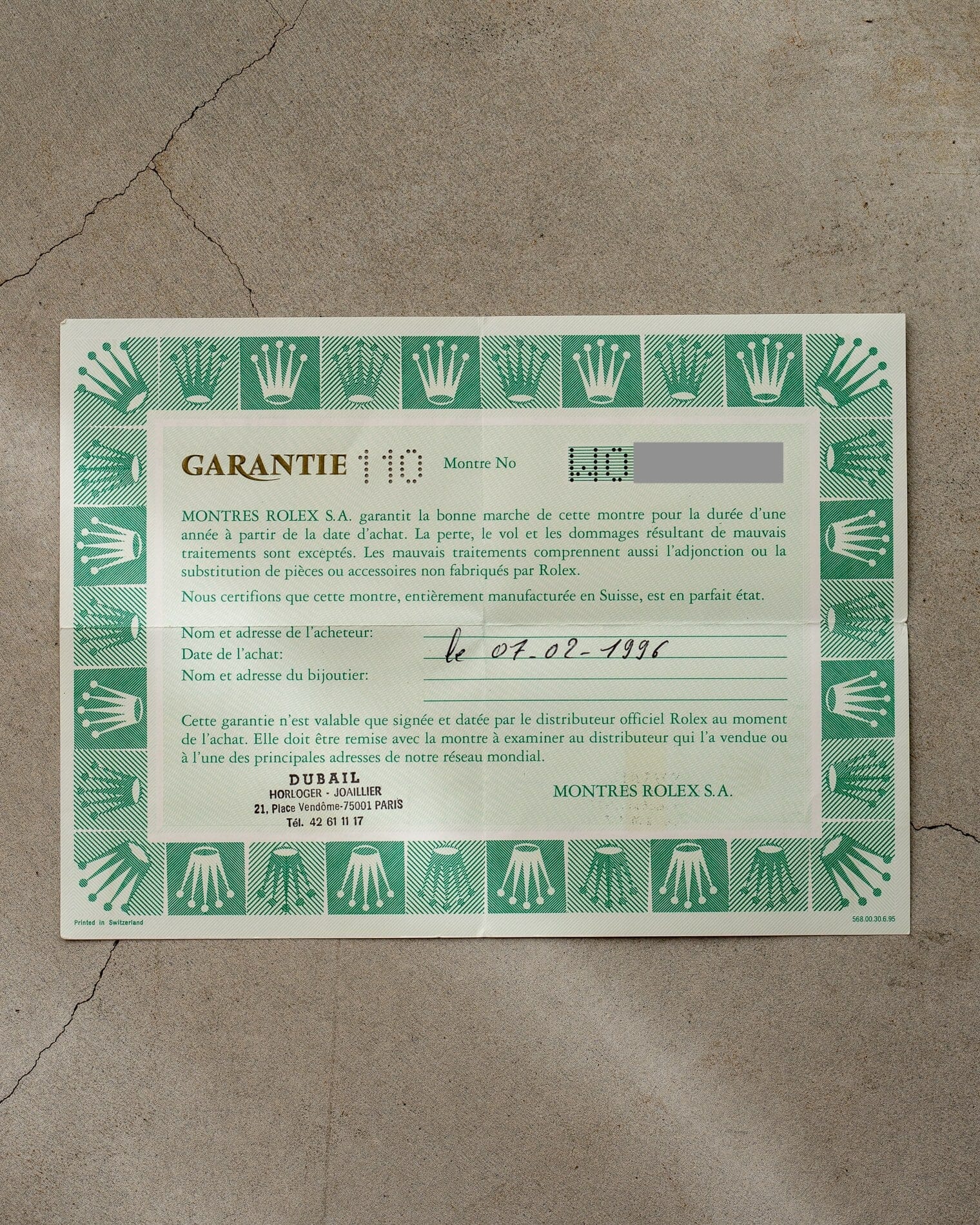 Rolex チェリーニ 5112 YG シャンパンローマン 箱保証書付き Watch ROLEX