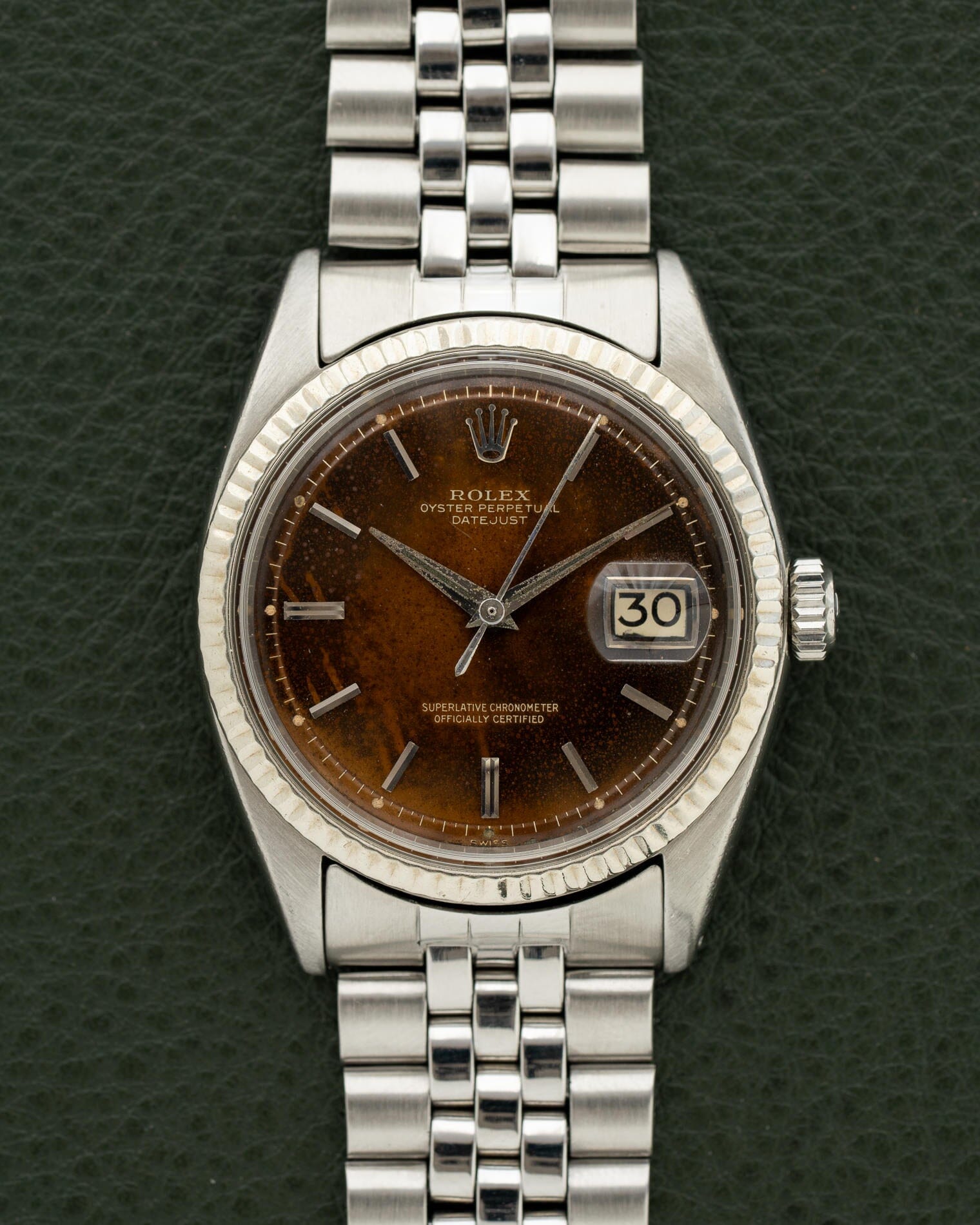 Rolex Datejust 1601 Gilt Tropical Dial Watch ROLEX