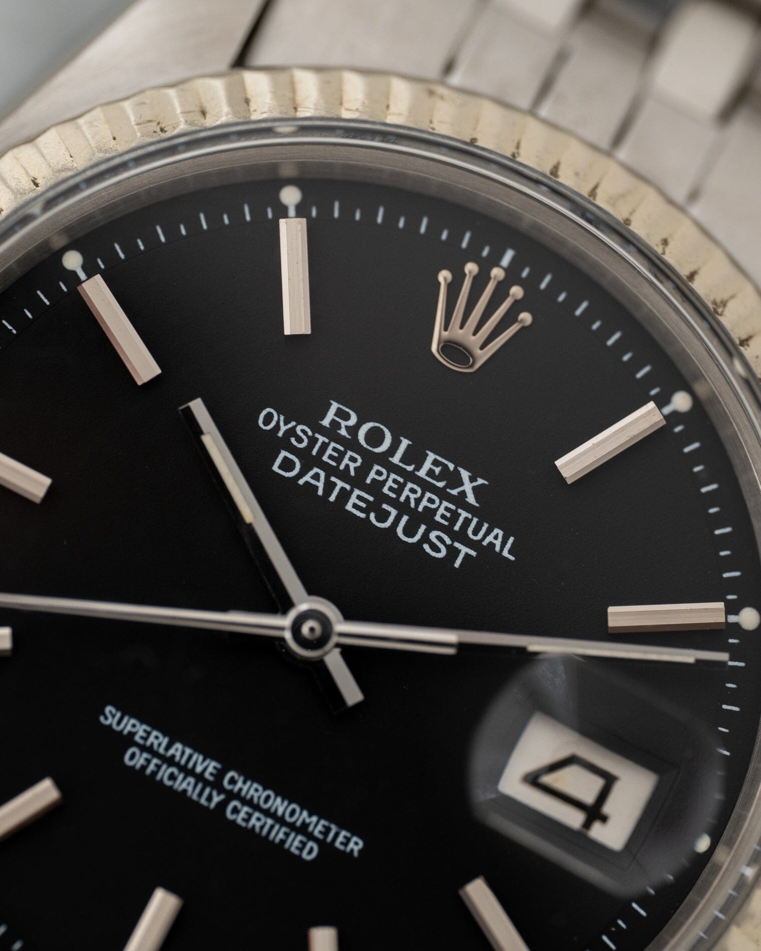 Rolex デイトジャスト 1601 マットブラック Watch ROLEX