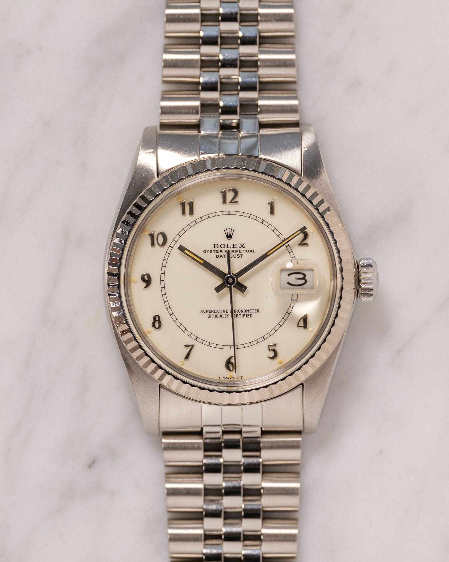 Rolex デイトジャスト 16014 クリームボイラーゲージ Watch ROLEX