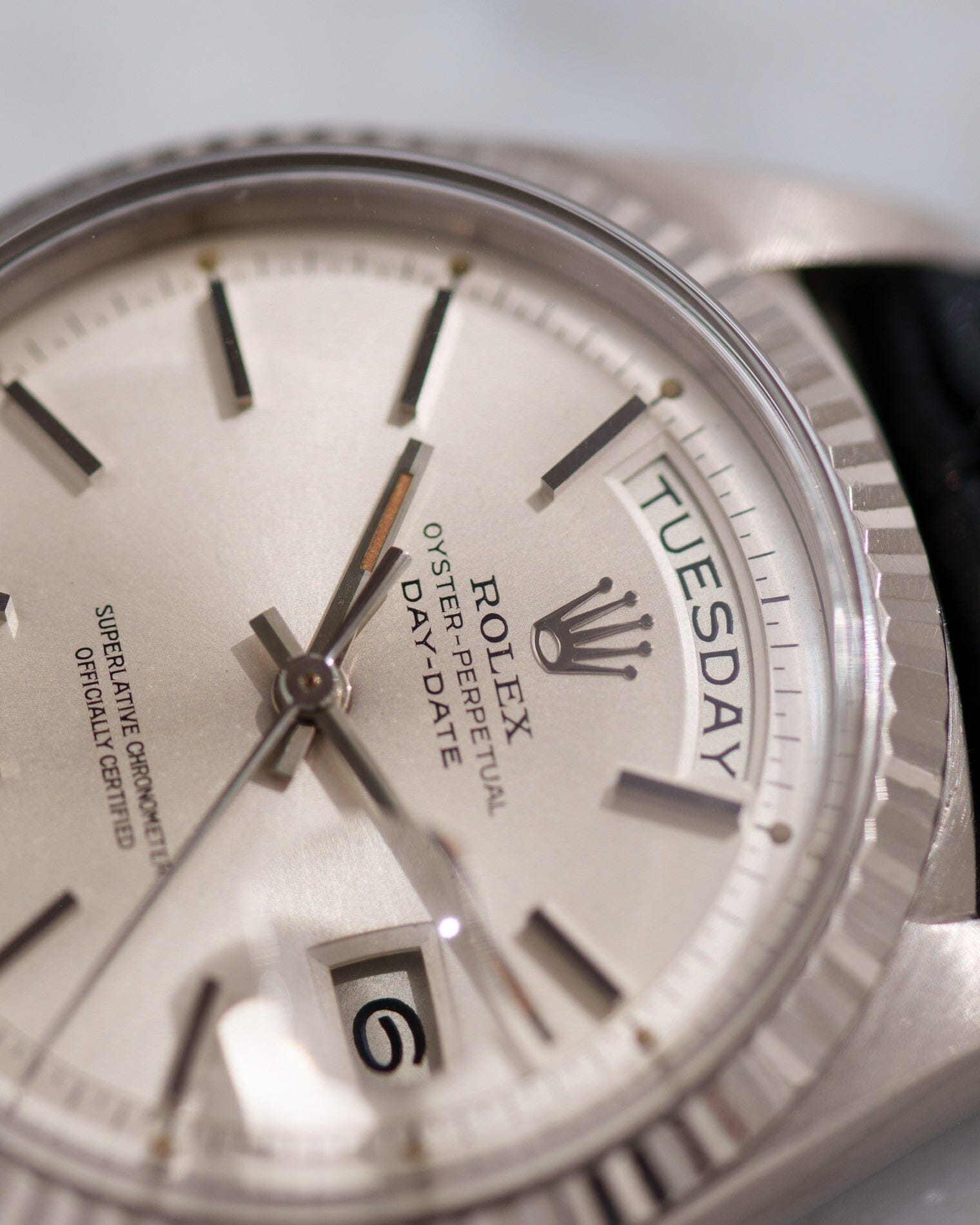 ロレックス デイデイト 1803 WG シルバーダイアル Watch ROLEX