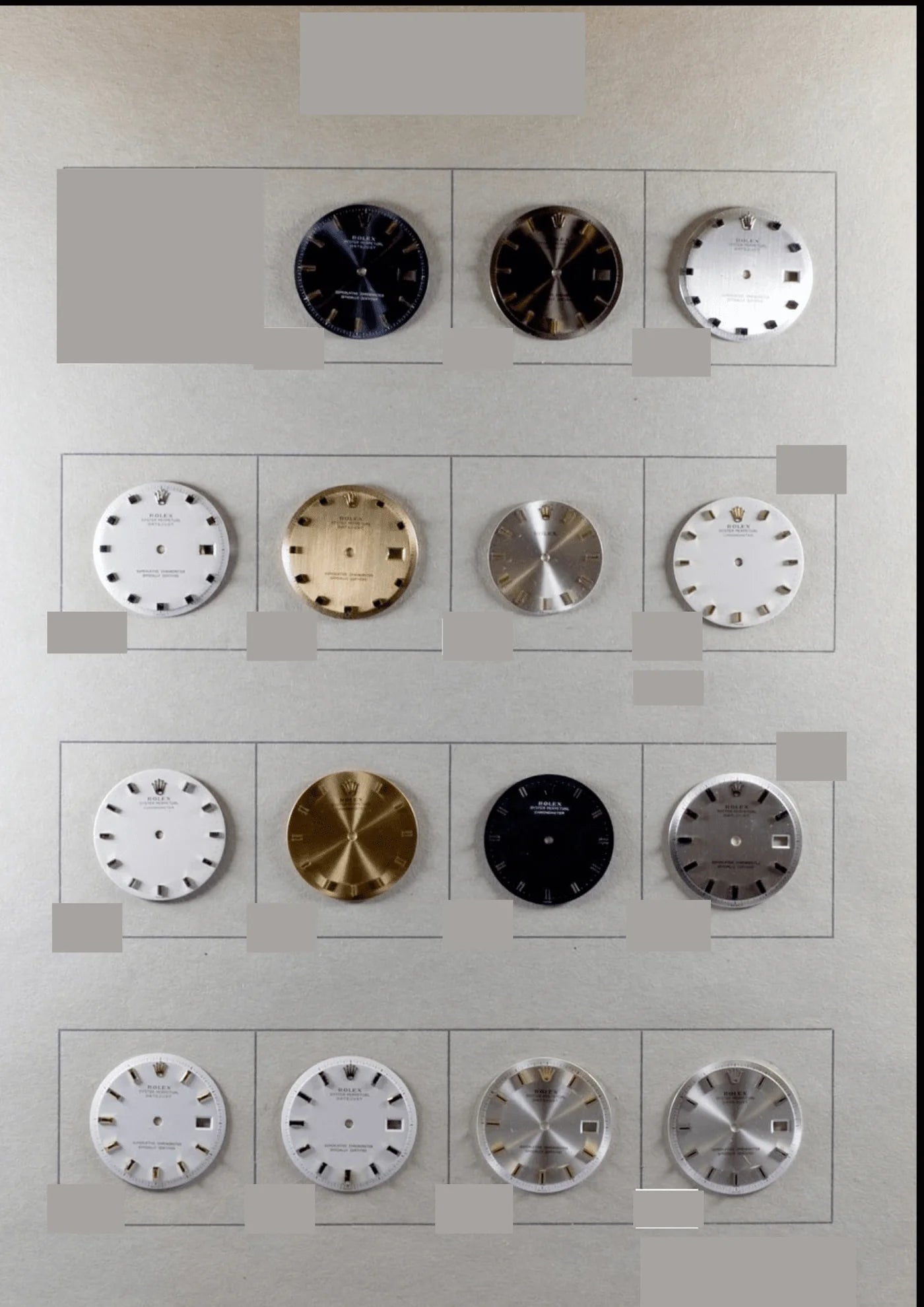 Rolex デイトジャスト 1601 シルバー "Singer Block" Watch ROLEX