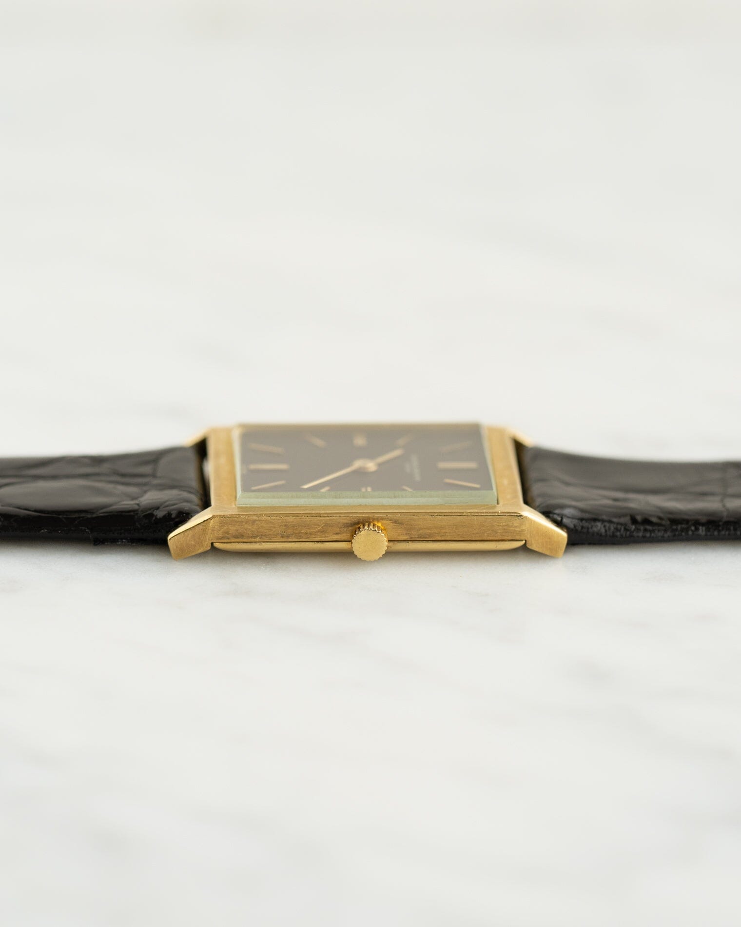 Vacheron Constantin レクタングル 6791 "タンク" YG ダークグレーダイアル Watch VACHERON CONSTANTIN