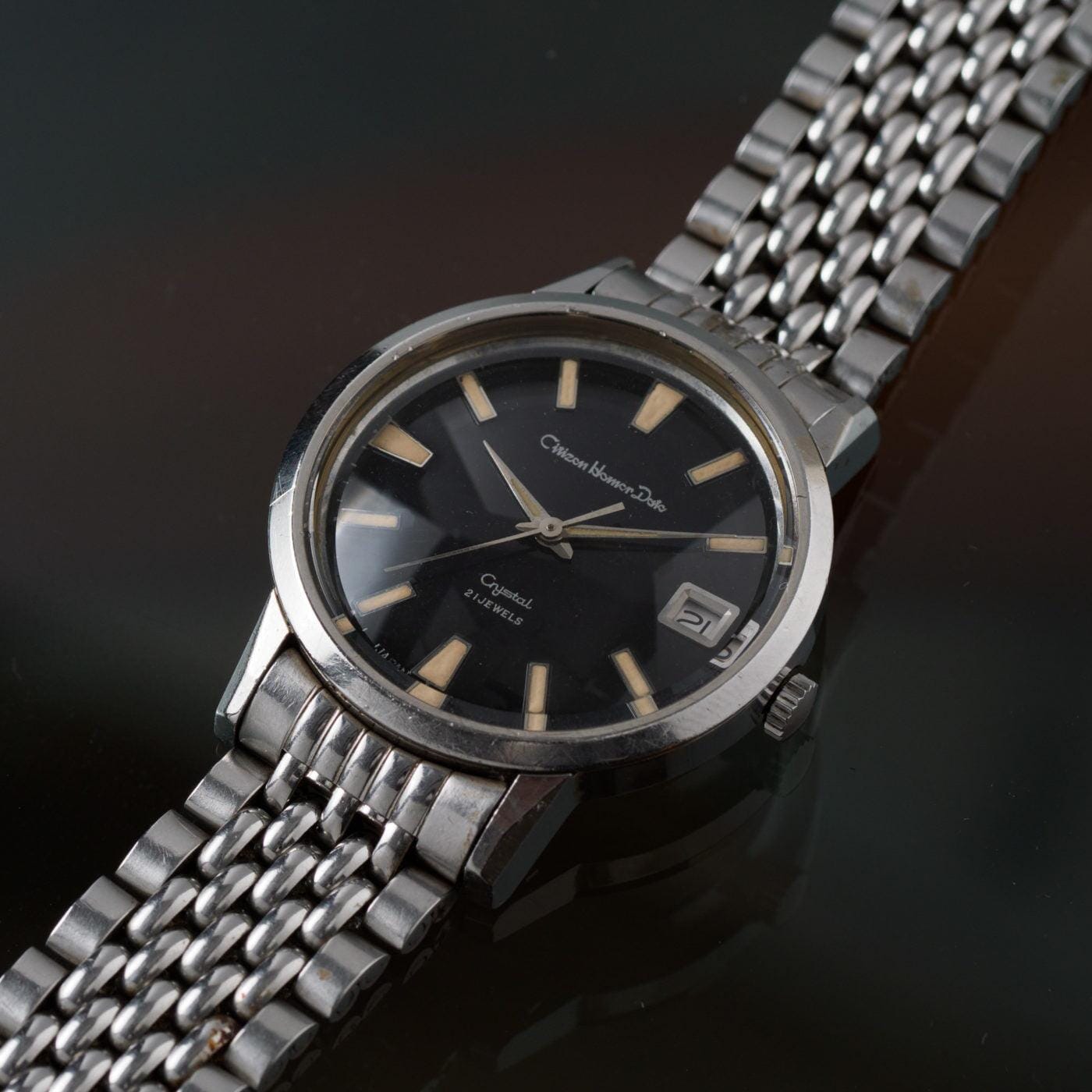 CITIZEN Homer Date Crystal Gilt Dial - Arbitro