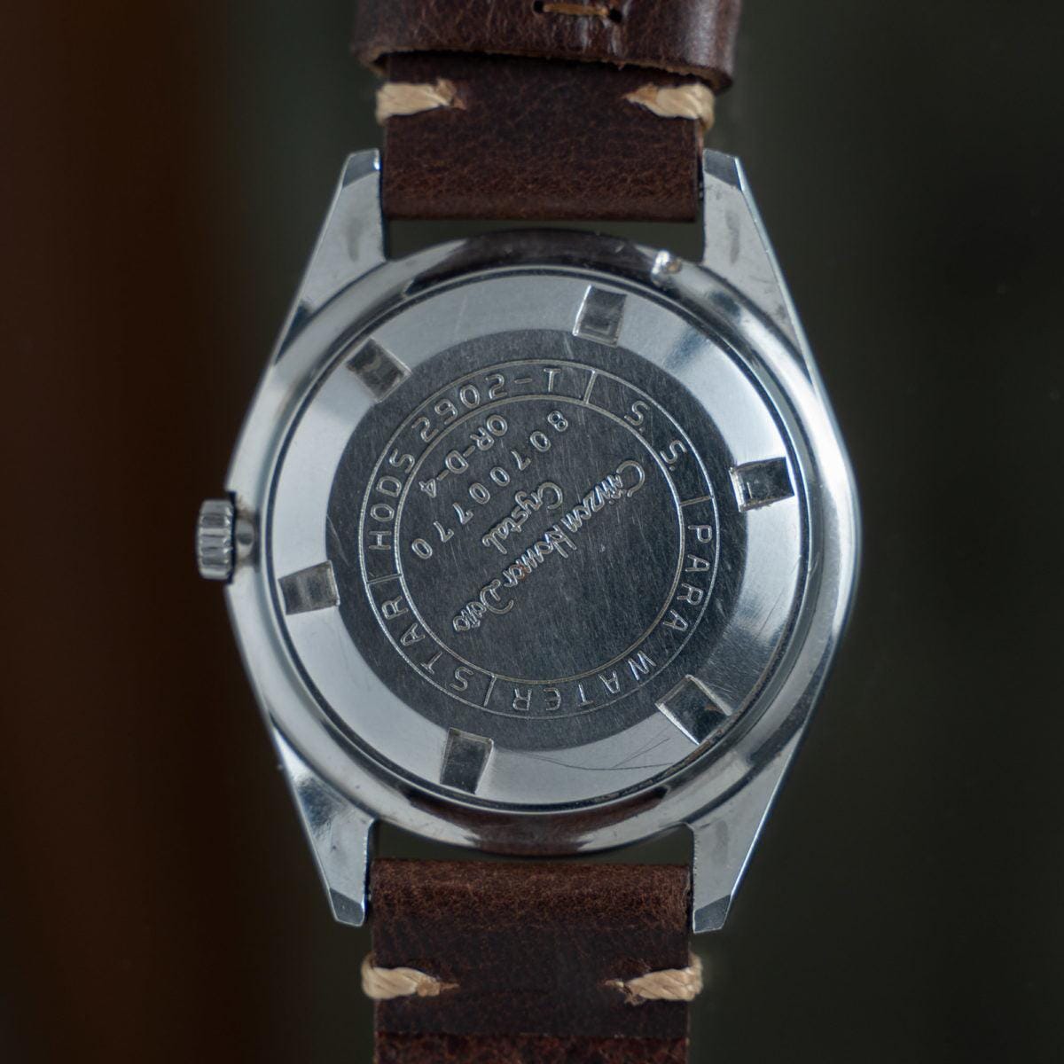 CITIZEN Homer Date Crystal Silver Dial 1960s - Arbitro