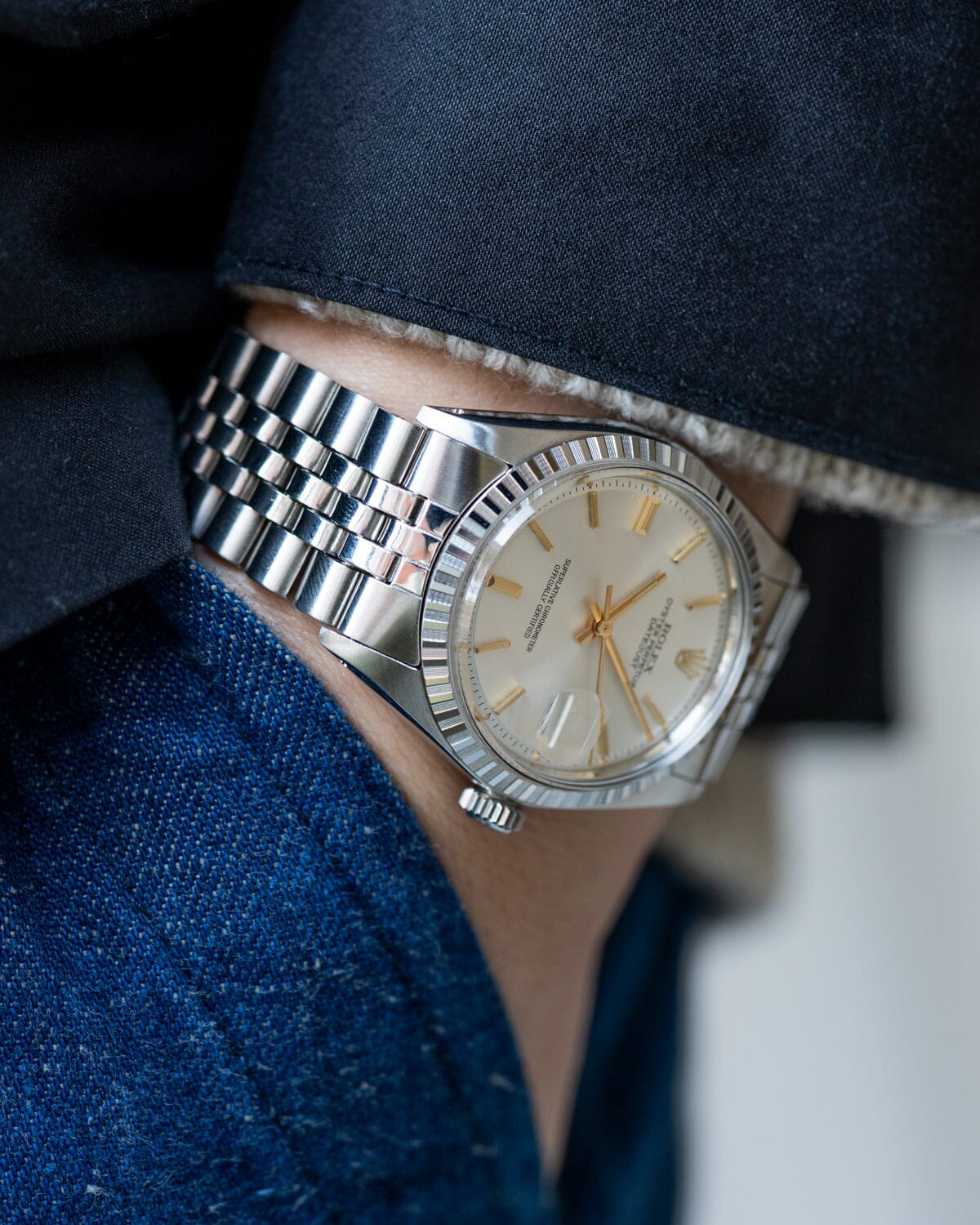 ロレックス デイトジャスト 1603 シルバーシグマダイアル 箱保証書付き Watch ROLEX