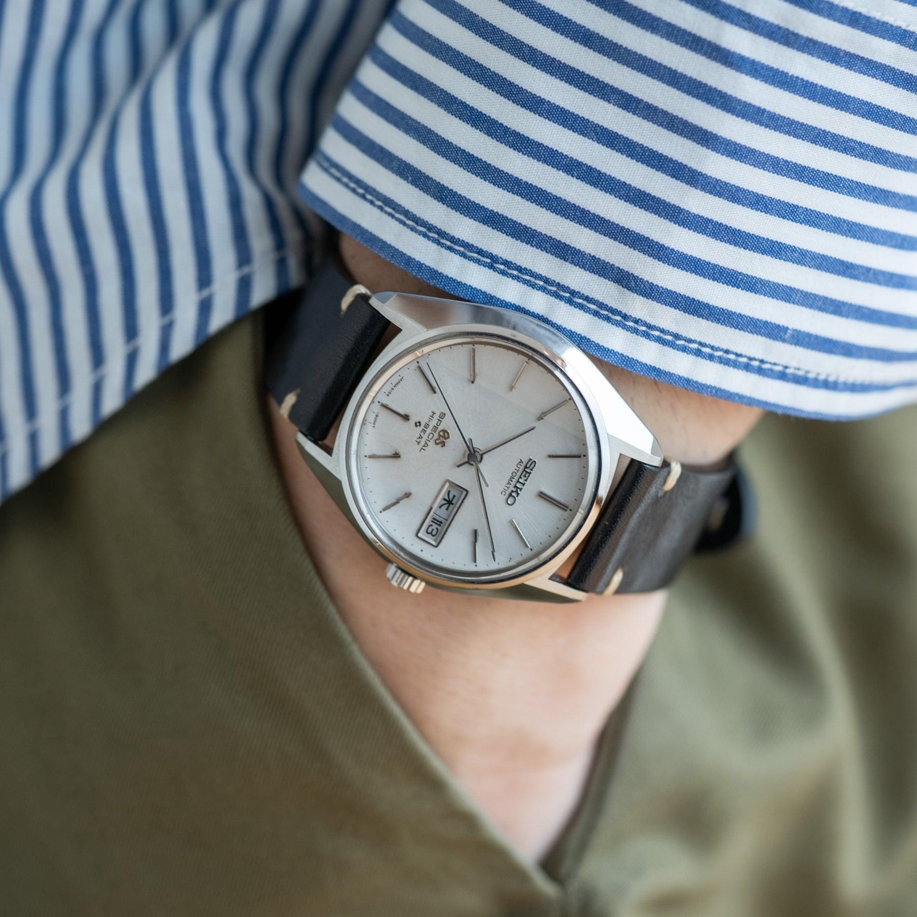 GRAND SEIKO SPECIAL Hi-BEAT 6156-8010 Faceted Crystal - Arbitro