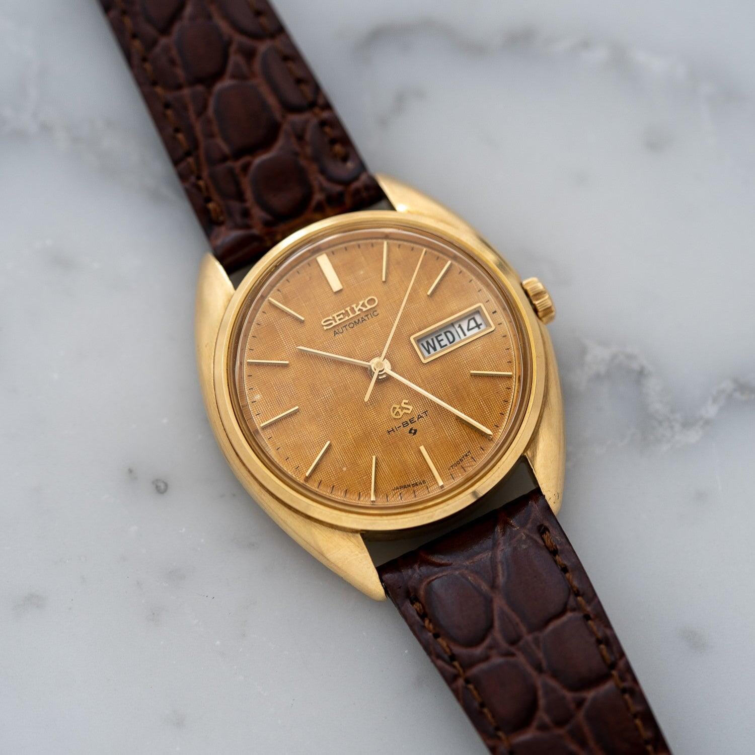 GRAND SEIKO Hi-BEAT 5646-7005 YG Patina Dial - Arbitro